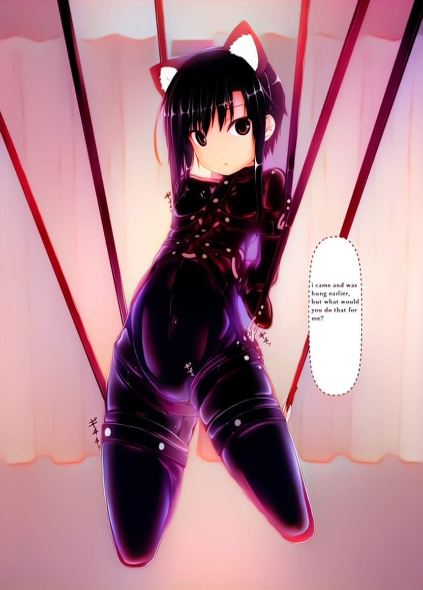 kuroneko choco ice (1-9) colorized page 159 original parody - bondage latex hentai manga - read online free