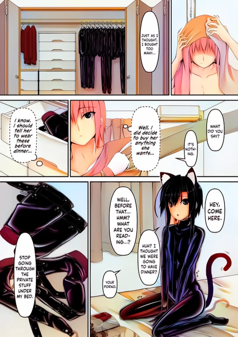 kuroneko choco ice (1-9) colorized page 63 original parody - bondage latex hentai manga - read online free