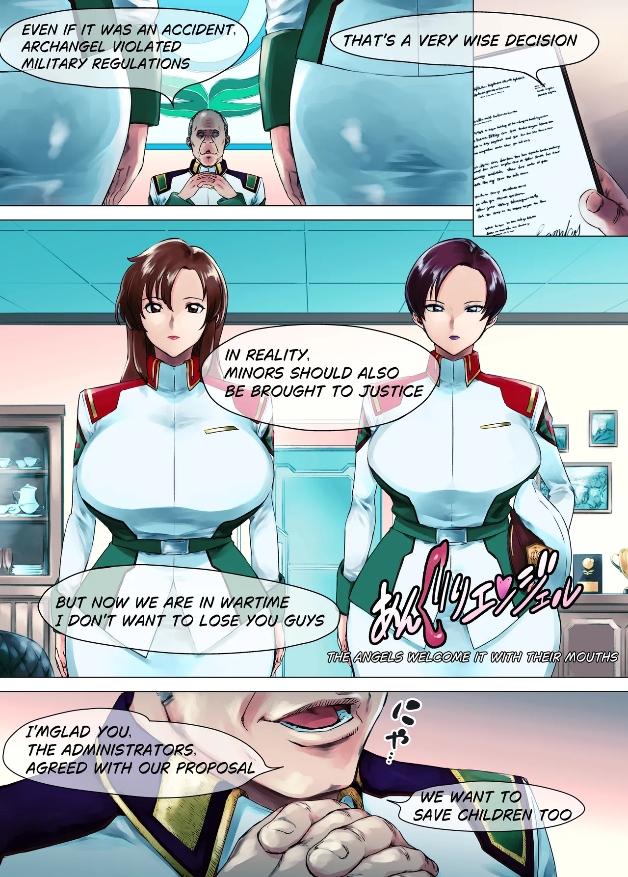 Angry Angel SEED Manga page 13 featuring natarle badgiruel gundam seed parody - nakadashi paizuri hentai manga - read online free