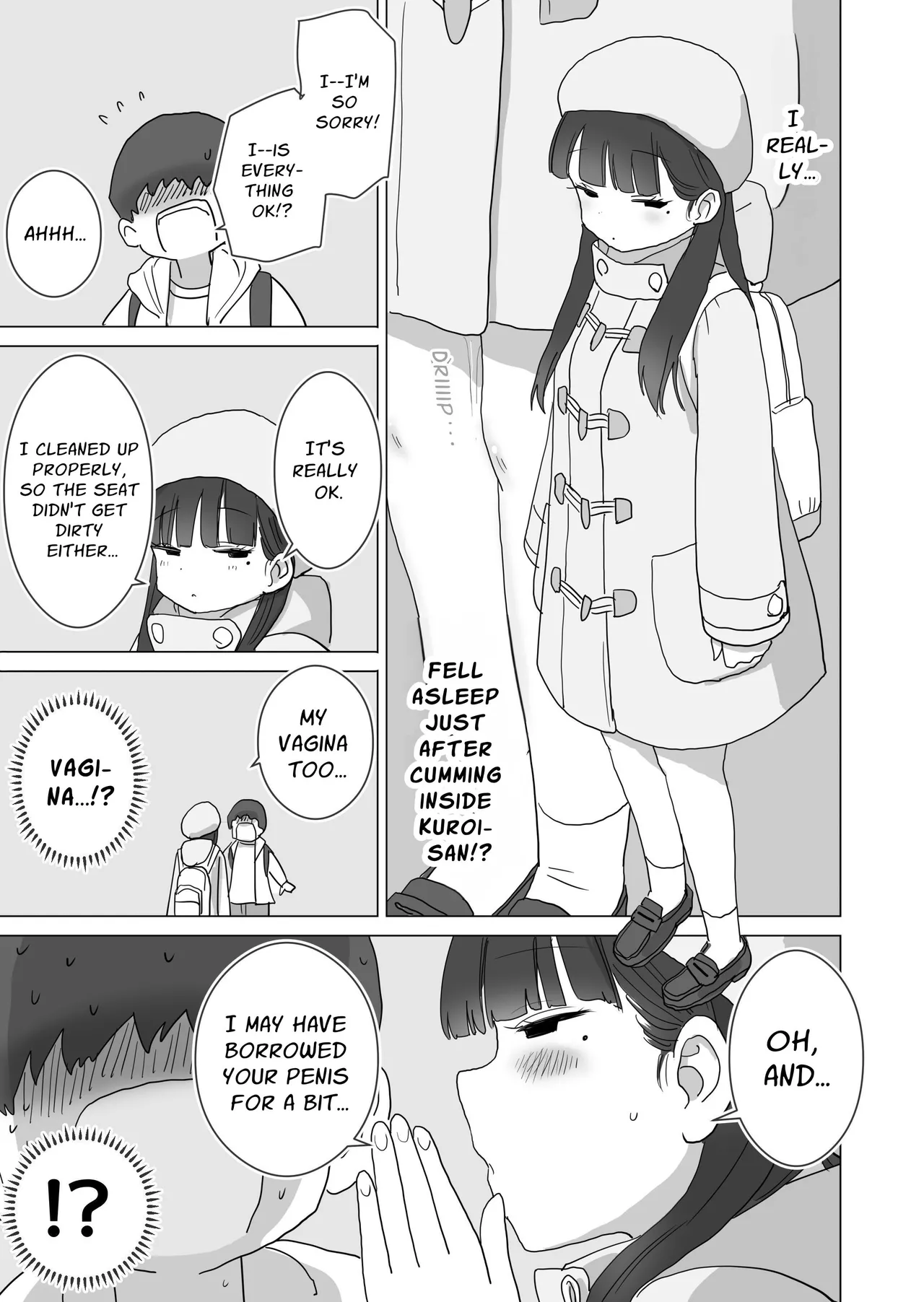 Yokou Bus Demo Kossori Nakadashi Sasete Kureru Classmate no Kuroi-san | My Classmate Kuroi Lets Me Secretly Creampie Her Even On An Overnight Bus page 49 original parody - breast feeding nakadashi hentai manga - read online free