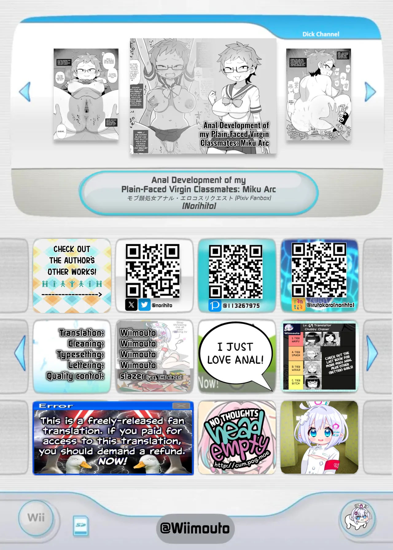 [Surudoiman no Irutokoro (Norihito)] Mob-gao Shojo Anal・Ero Cos Rikuesuto (Pixiv Fanbox) | Anal development of my plain-faced virgin classmates: Miku Arc [English] [Wiimouto] [Digital] - Page 10
