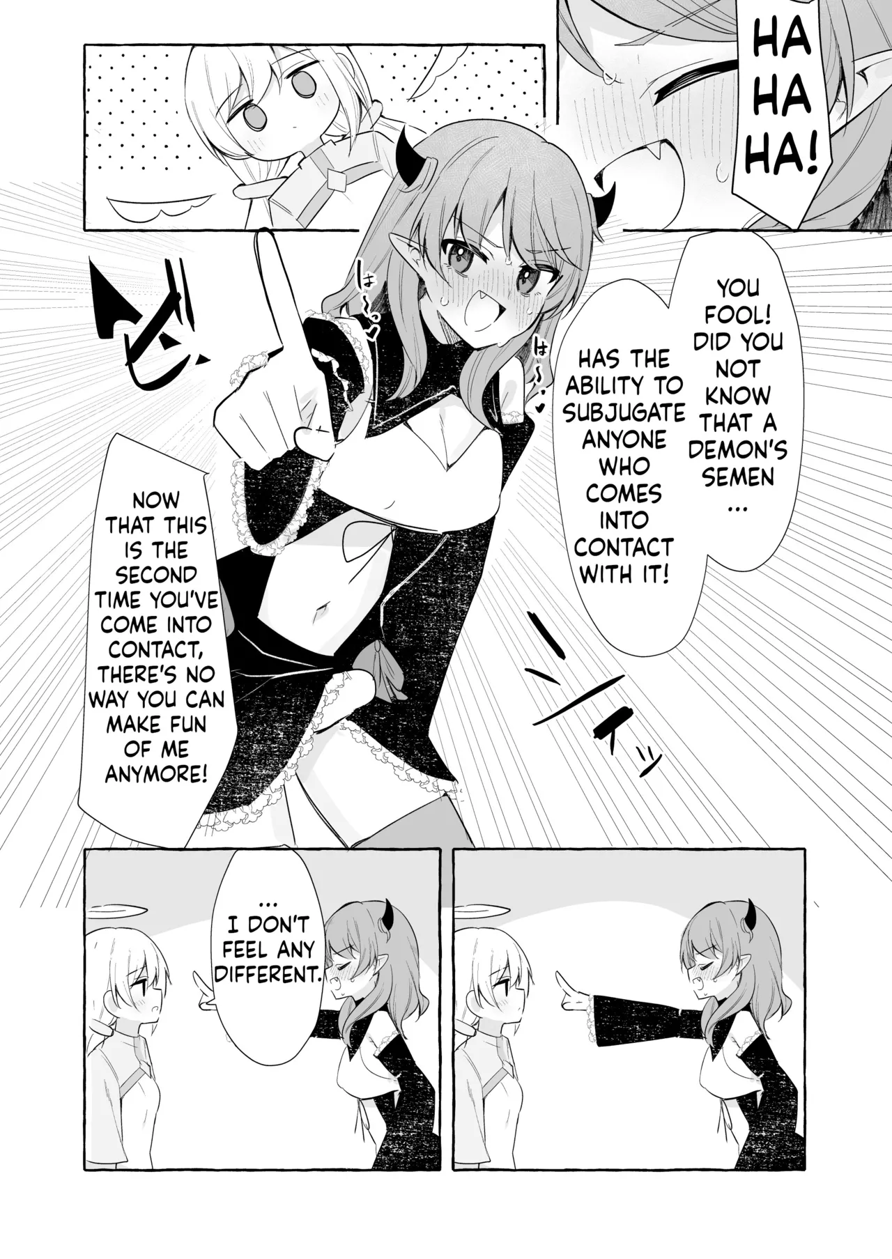 Futanari Akuma to Tenshii-chan page 16 original parody - futanari full censorship hentai manga - read online free