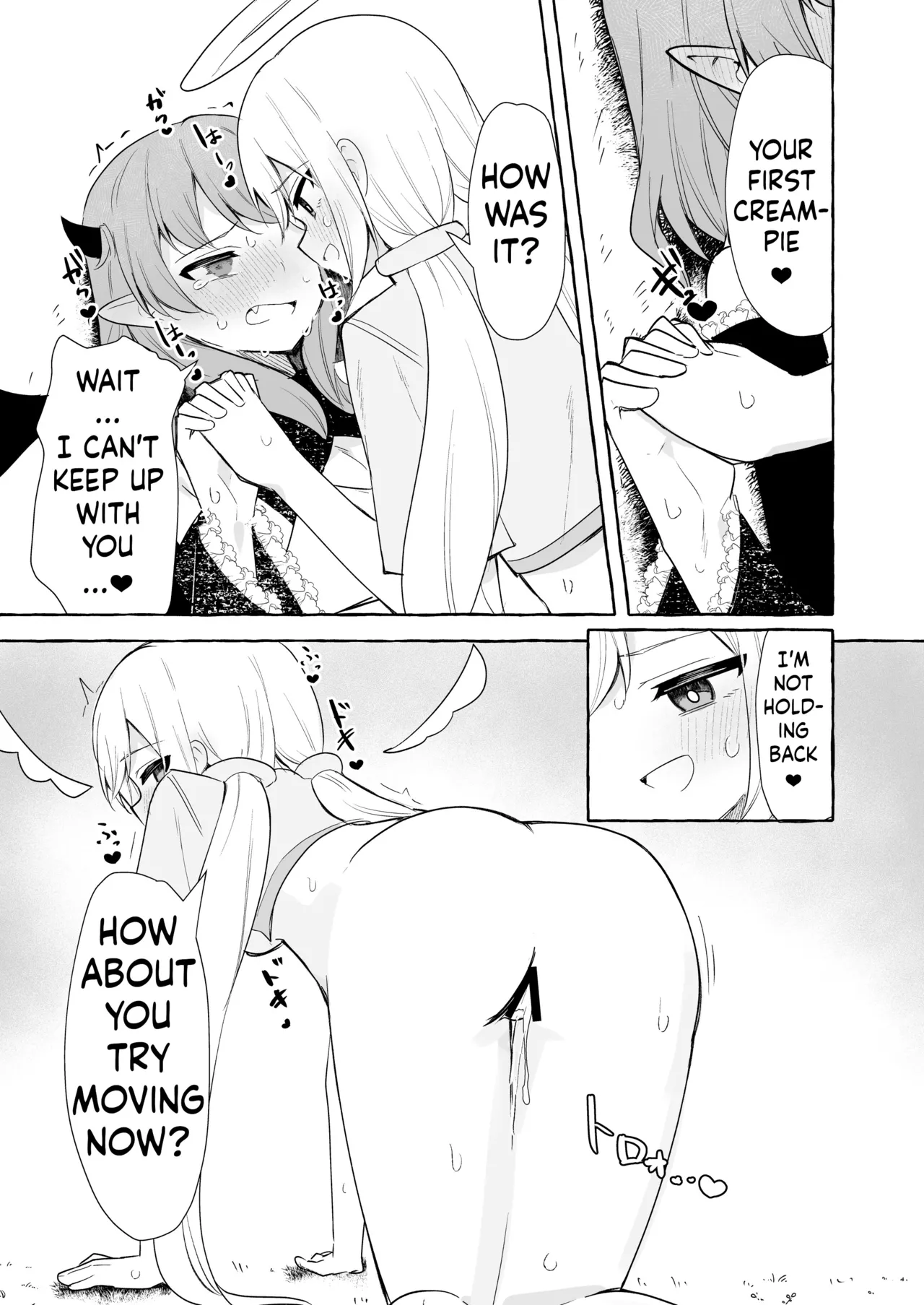 Futanari Akuma to Tenshii-chan page 21 original parody - futanari full censorship hentai manga - read online free