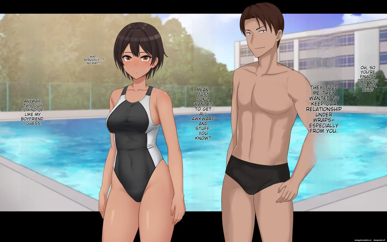 Naka ga Ii Onna Tomodachi wa Aitsu no Kanojo datta page 20 original parody - swimsuit mmf threesome hentai manga - read online free