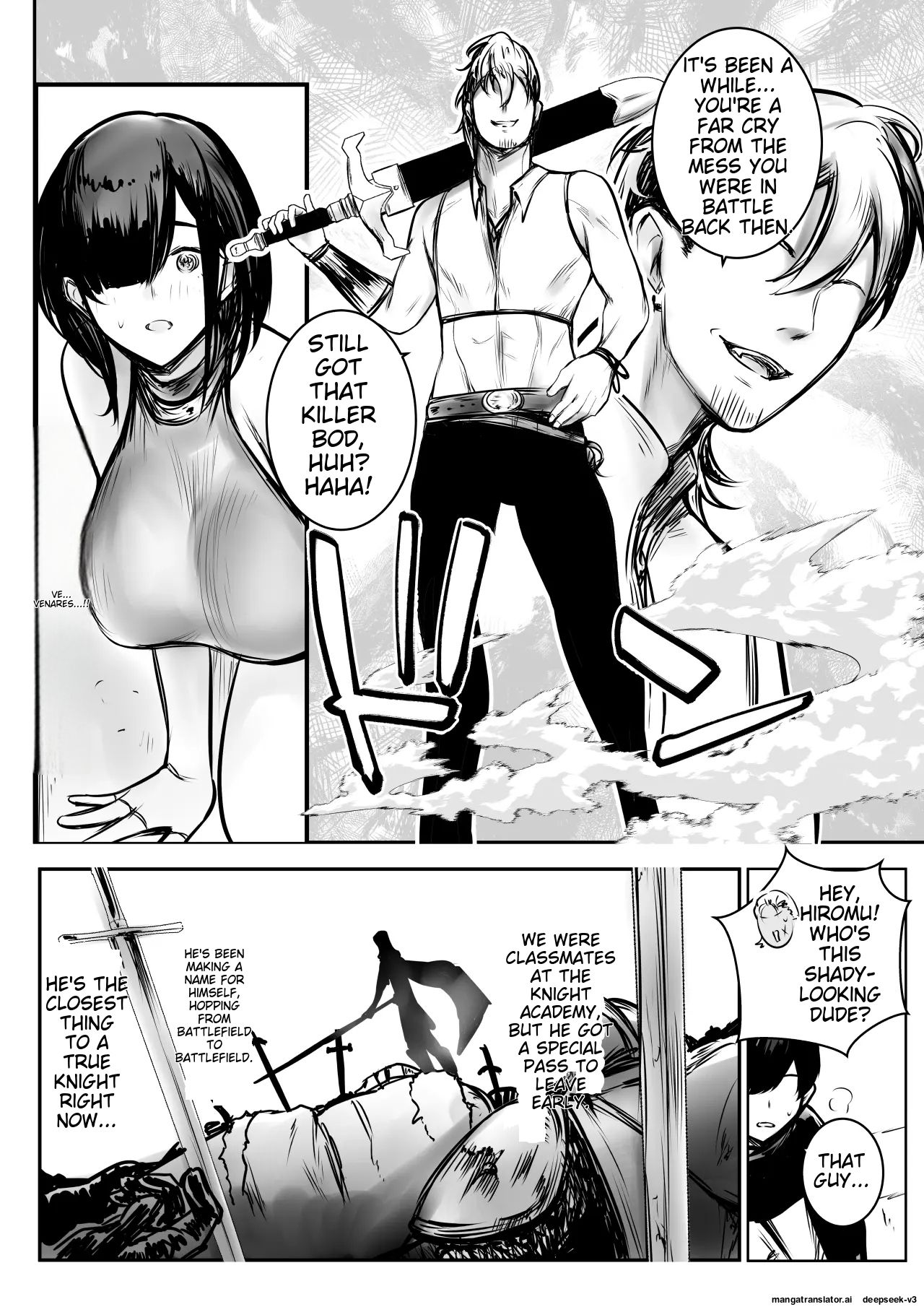 Onna Kishi Rize wa Koyoi mo Maotoko ni Dakareru 3 page 11 original parody - rough translation big breasts hentai manga - read online free