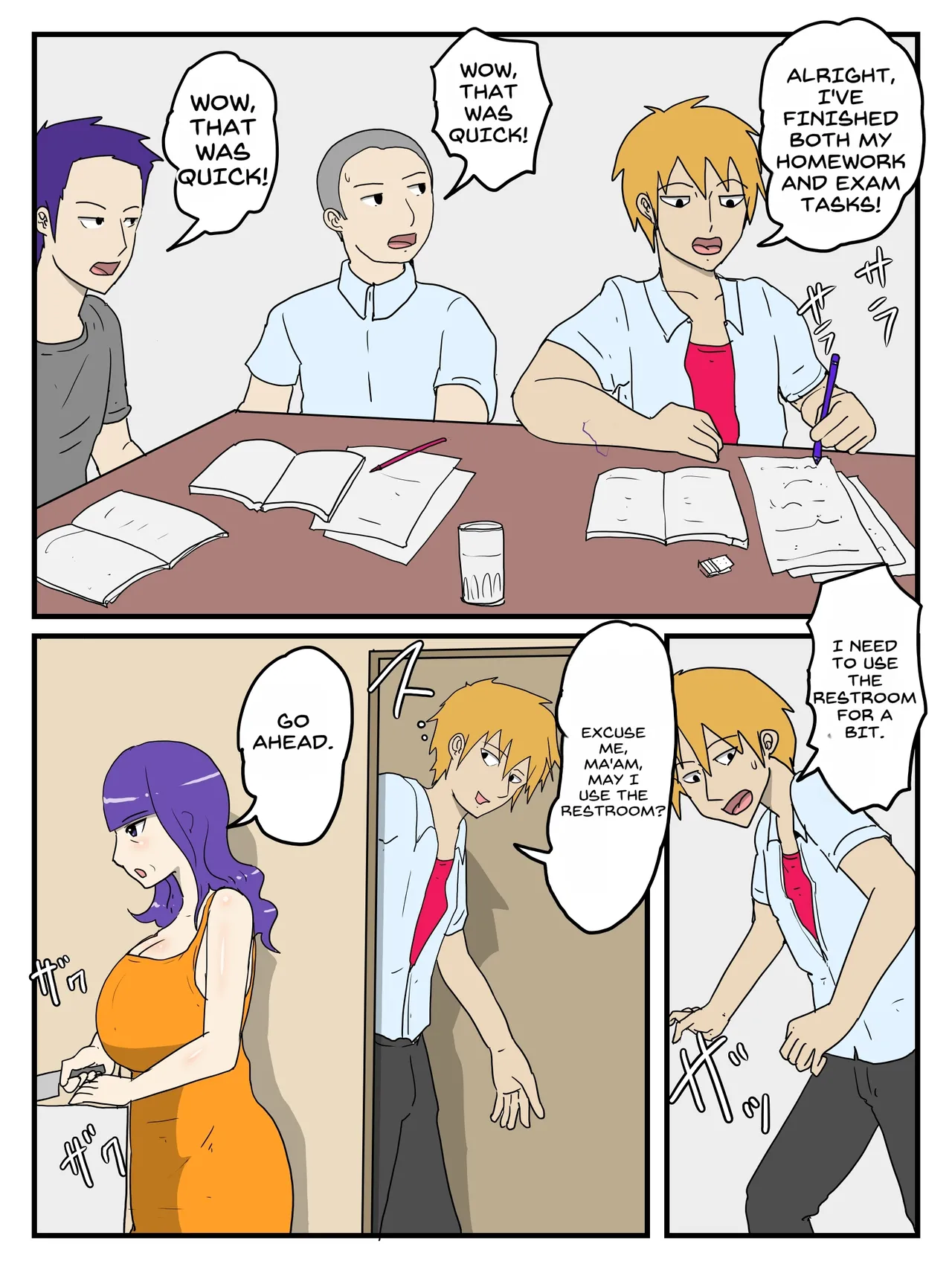 Haha no Seishori Fella no Tsuzuki wa Nakadashi Sex made Shitai page 9 original parody - sole female sole male hentai manga - read online free