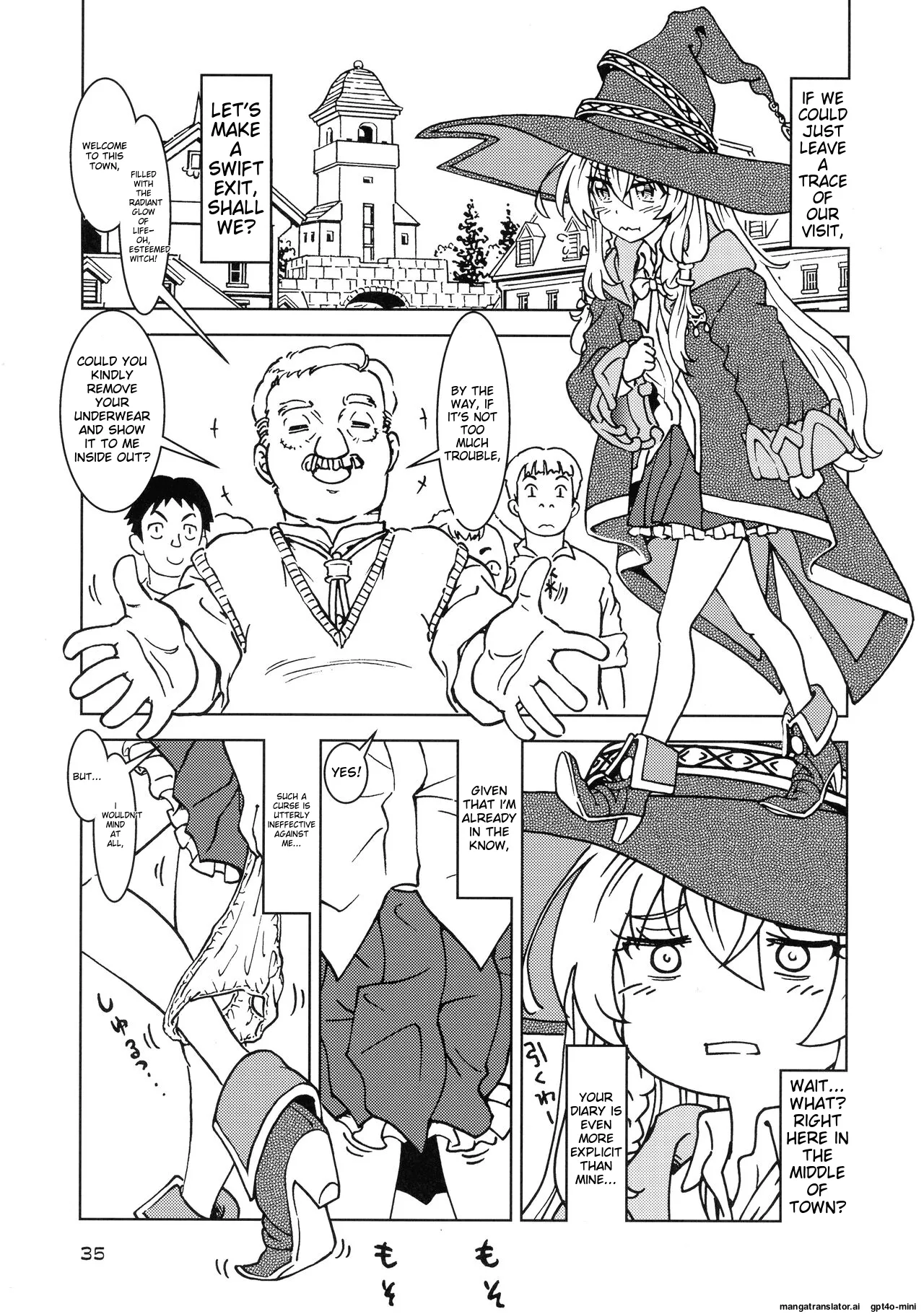Tabitabi Nikki ni wa Shirusenakatta Koto. 3 page 34 featuring elaina majo no tabitabi parody - nakadashi rough translation hentai manga - read online free