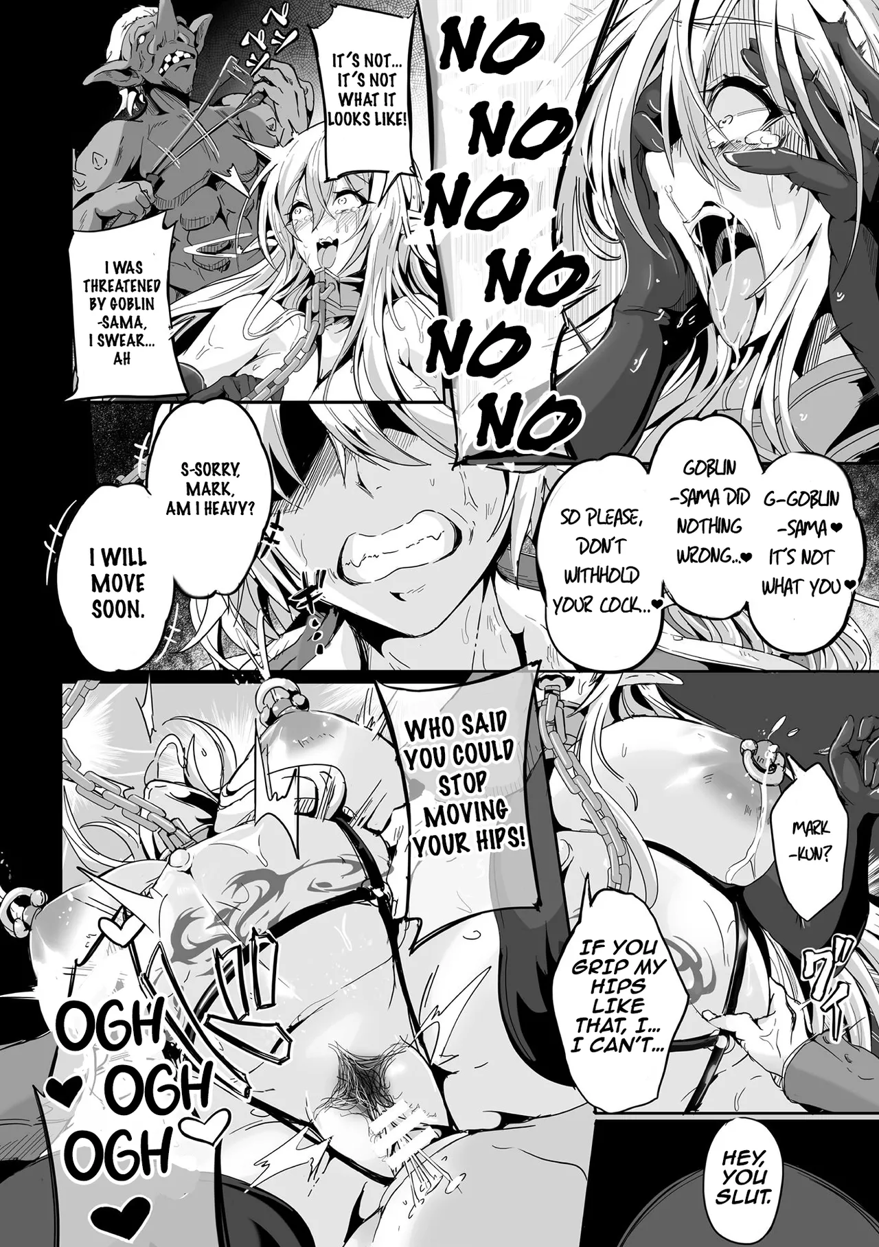 Kooni no Kuni no Mesu Elf Ch. 3 | Female Elves of the Goblin Country Ch. 3 page 12 - nakadashi gloves hentai manga - read online free