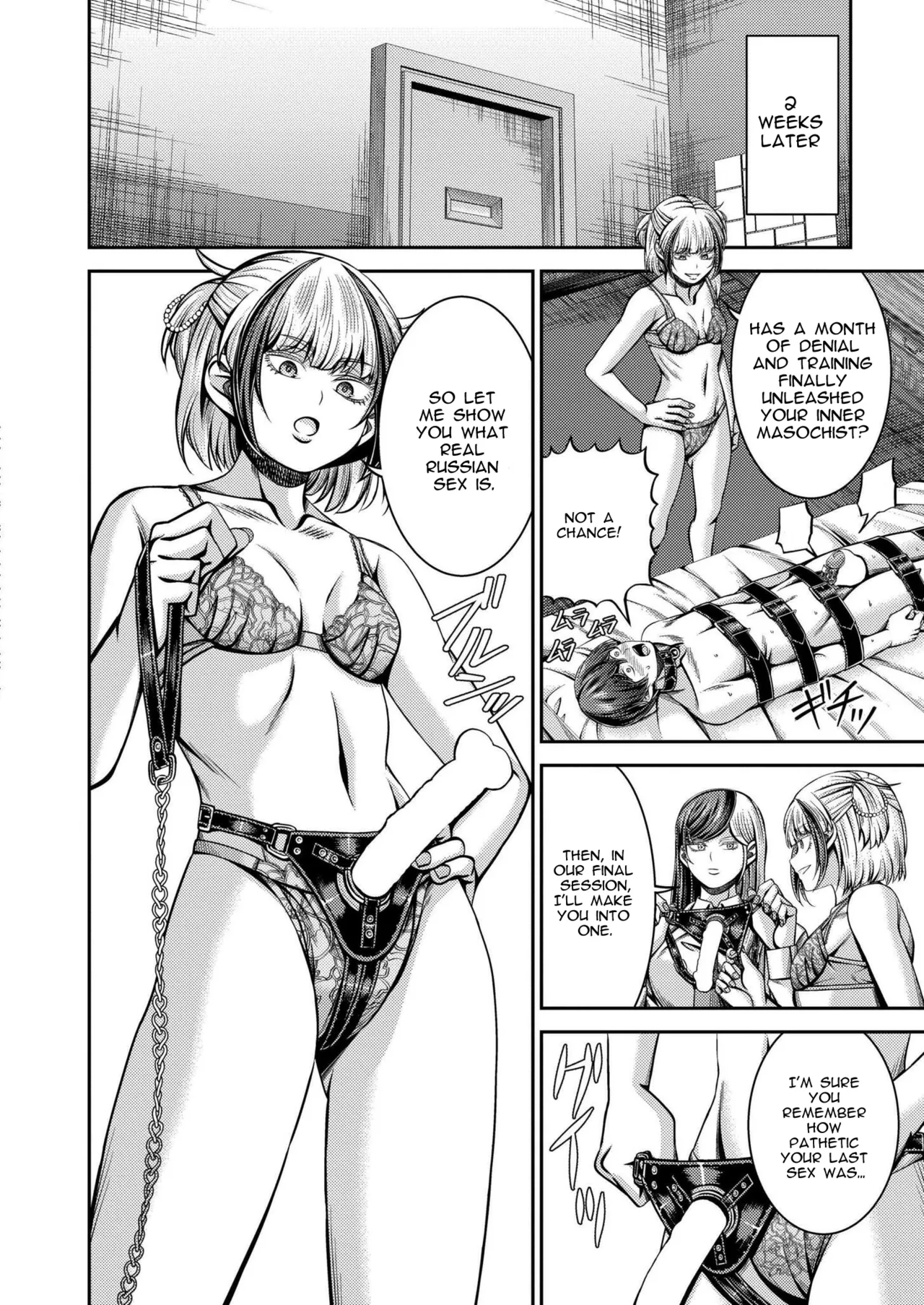 [Yamahata Rian] Siberia Tokkyuu Inferno ~Dorei Mitsuzoujouiki~ | Siberian Express Inferno (COMIC Kaien VOL. 20) [English] [Spirtohleb] [Digital] page 30 - chastity belt pegging hentai manga - read online free