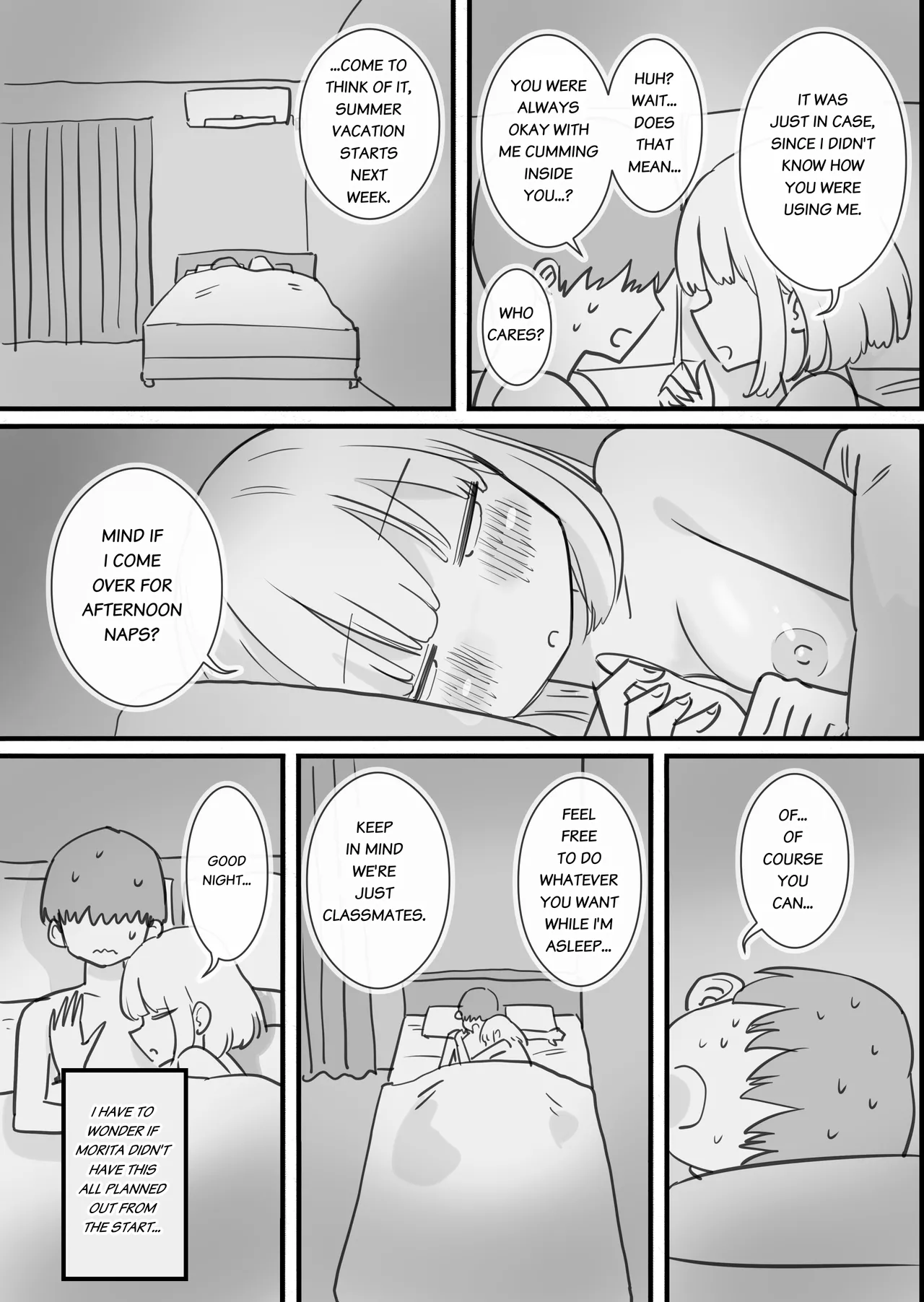 Neteru Aida Karada o Jiyuu ni Tsukawasetekureru Classmate no Morita-san | My Classmate Morita Who Lets Me Use Her Body Freely While She Sleeps page 35 original parody - sole female sole male hentai manga - read online free