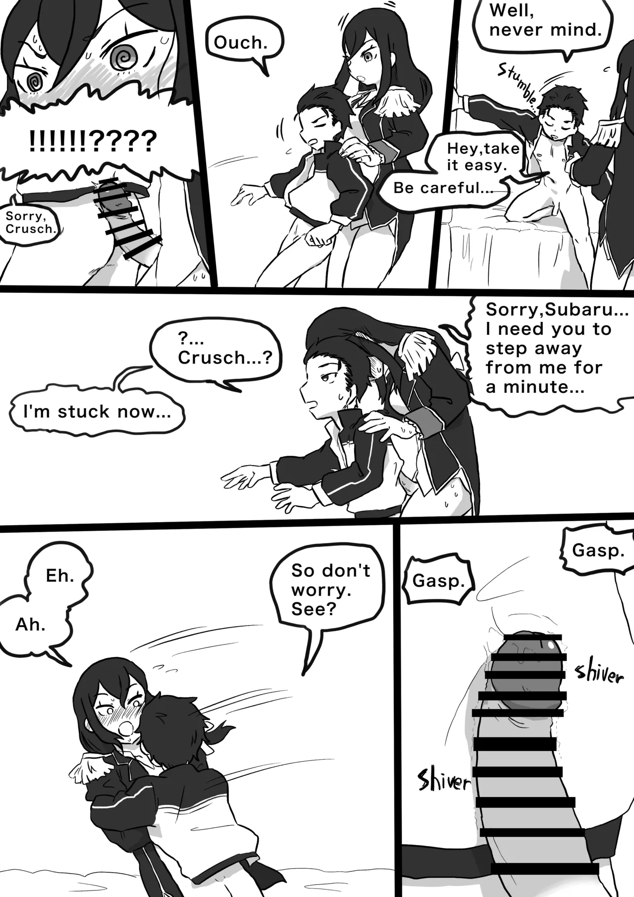 Subaru x Royal Candidates page 13 featuring crusch karsten re zero kara hajimeru isekai seikatsu parody - nakadashi big penis hentai manga - read online free