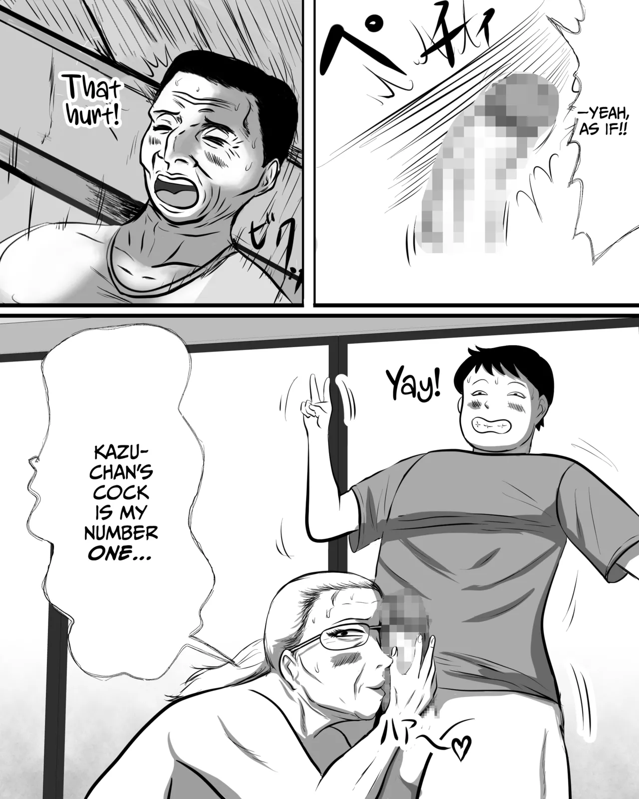 [Surigoma] Obaa-chan-chi ni Boku wa Iku! Hatsubon Hen page 55 original parody - milf kissing hentai manga - read online free