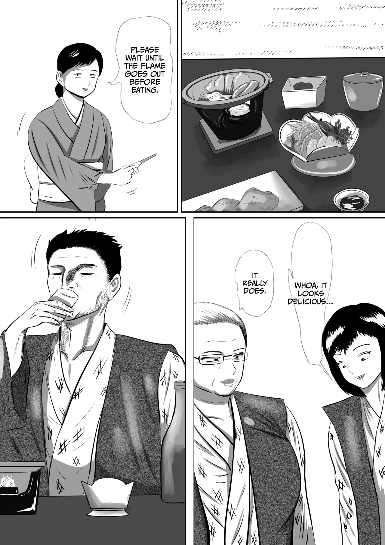 [Surigoma] Obaa-chan-chi ni Boku wa Iku! Shinnen Onsen Ryokou Hen page 24 original parody - milf kissing hentai manga - read online free