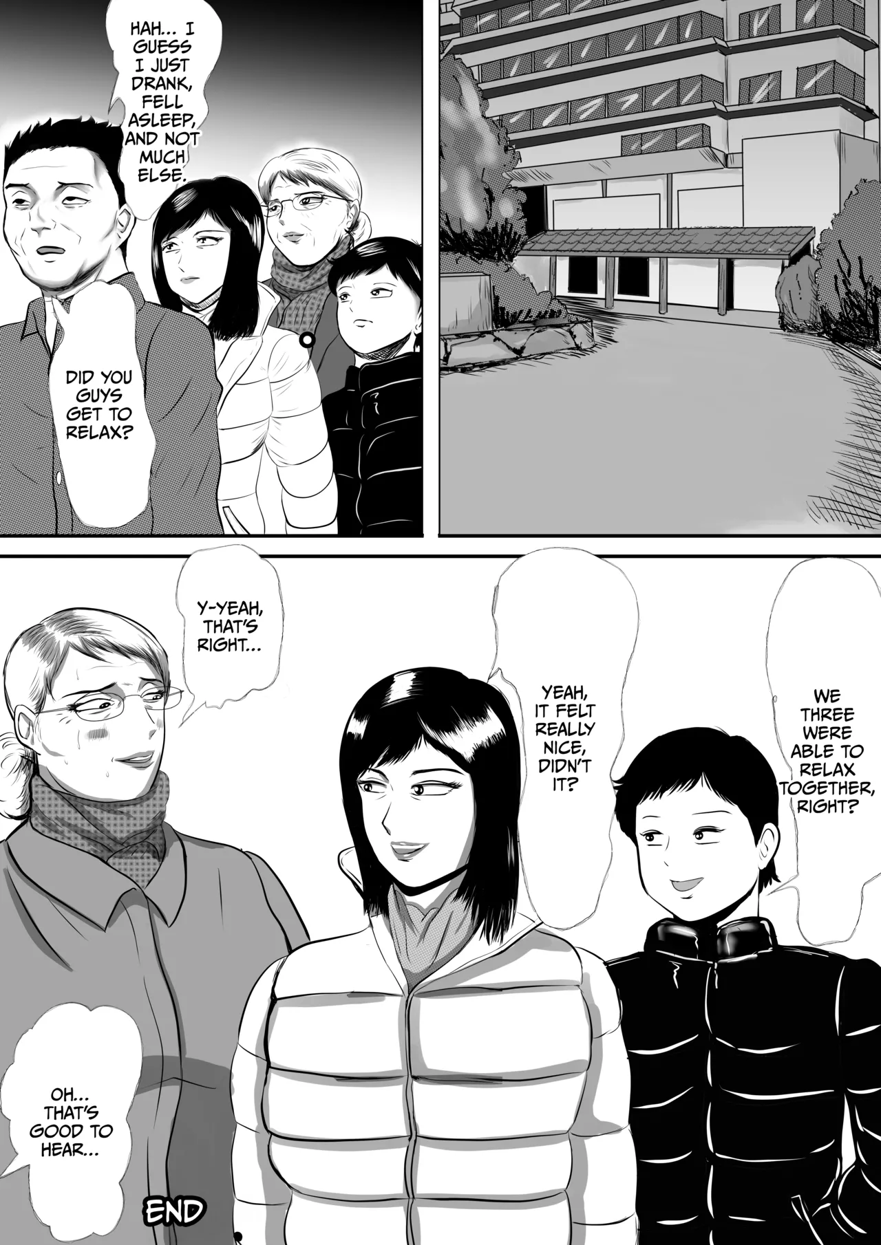 [Surigoma] Obaa-chan-chi ni Boku wa Iku! Shinnen Onsen Ryokou Hen page 56 original parody - sole male nakadashi hentai manga - read online free