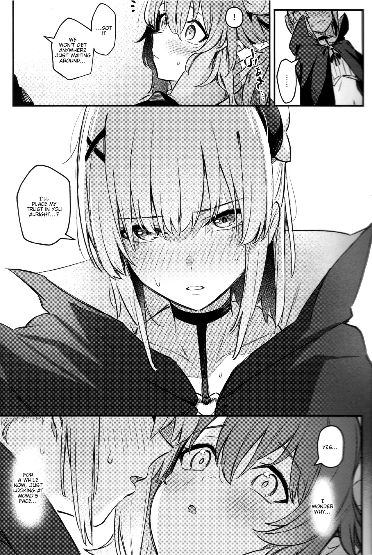 Mazoku wa Shukuteki to Nakayoshi Shinai to Derarenai Heya ni, Tojikomerarete Shimatta! page 14 featuring yuko yoshida machikado mazoku parody - gloves thigh high boots hentai manga - read online free