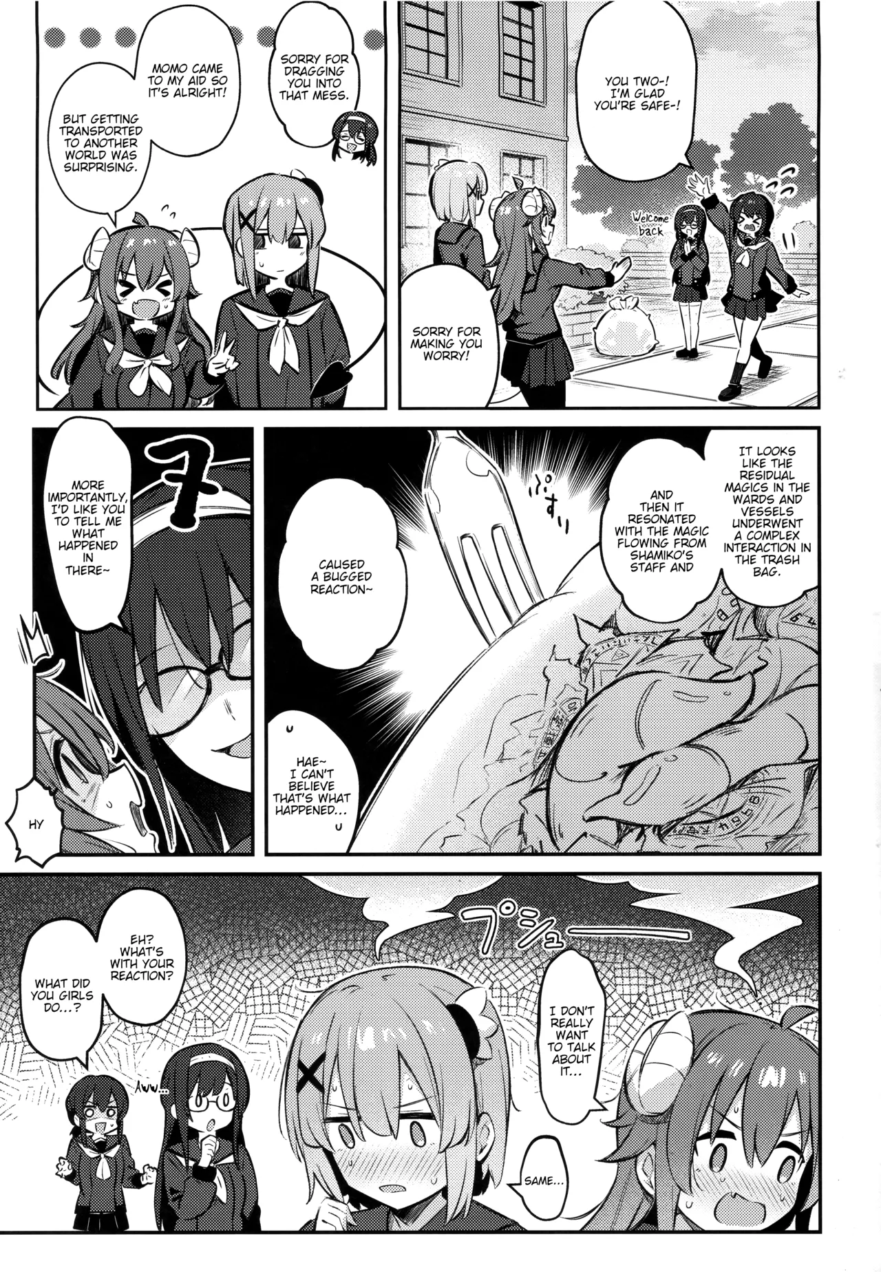 Mazoku wa Shukuteki to Nakayoshi Shinai to Derarenai Heya ni, Tojikomerarete Shimatta! page 36 featuring yuko yoshida machikado mazoku parody - gloves thigh high boots hentai manga - read online free