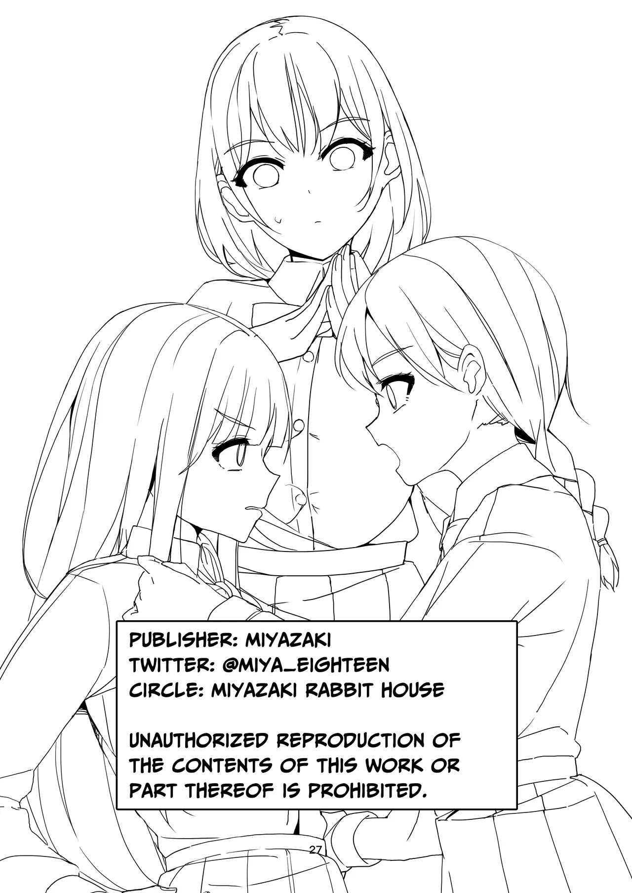 A Tense Yuri Eromanga - She's Mine! page 27 original parody - yuri females only hentai manga - read online free