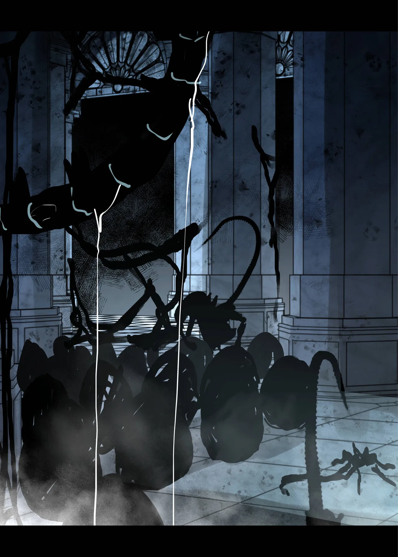 Another World ALIEN II page 50 featuring facehugger aliens parody - anal inflation hentai manga - read online free