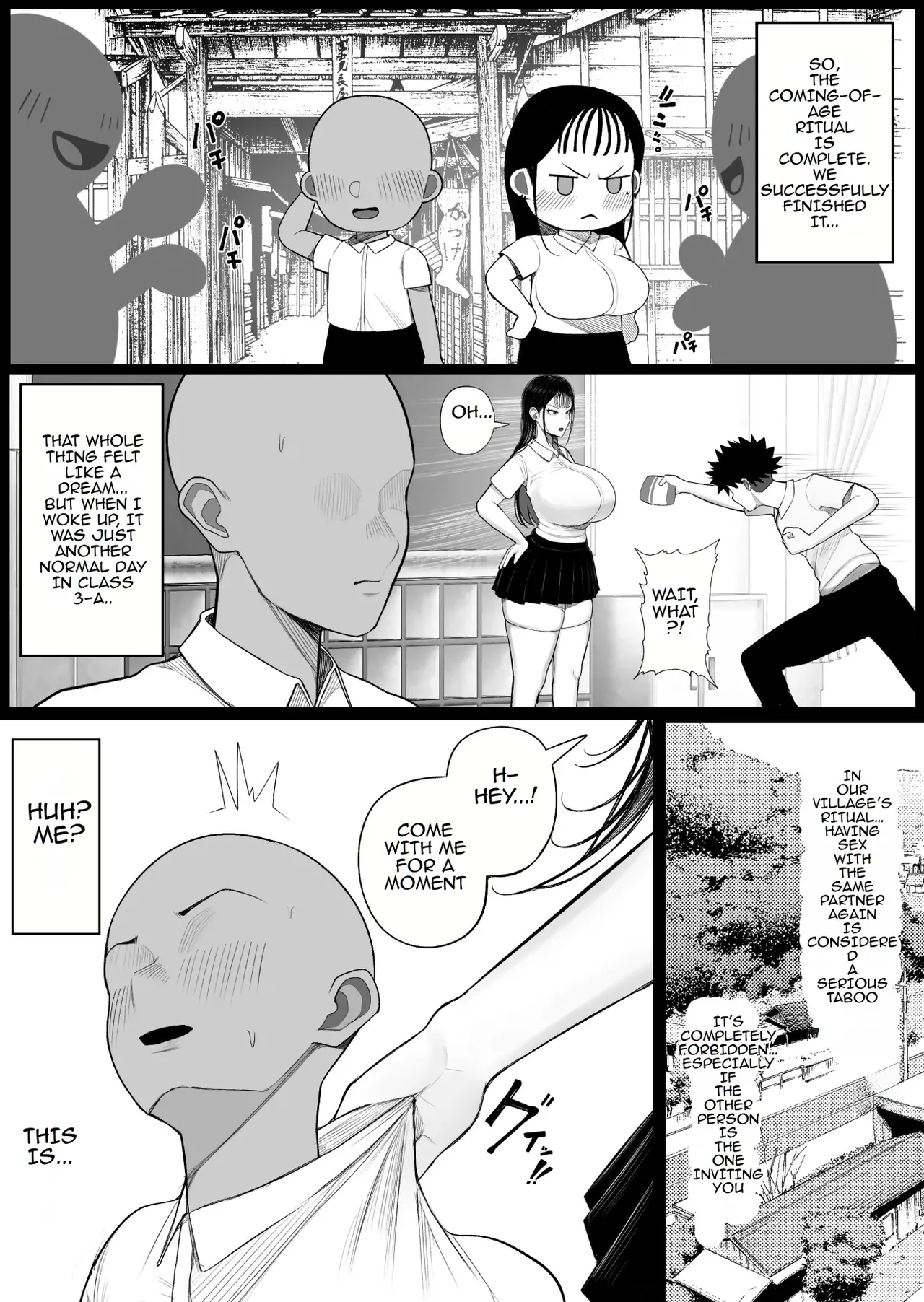 Mura no Kishuu de Bakunyuu Yankee to Yareta Hanashi | A Story About Fucking a Big-Titted Delinquent Because of Village Traditions page 40 original parody - sole female sole male hentai manga - read online free