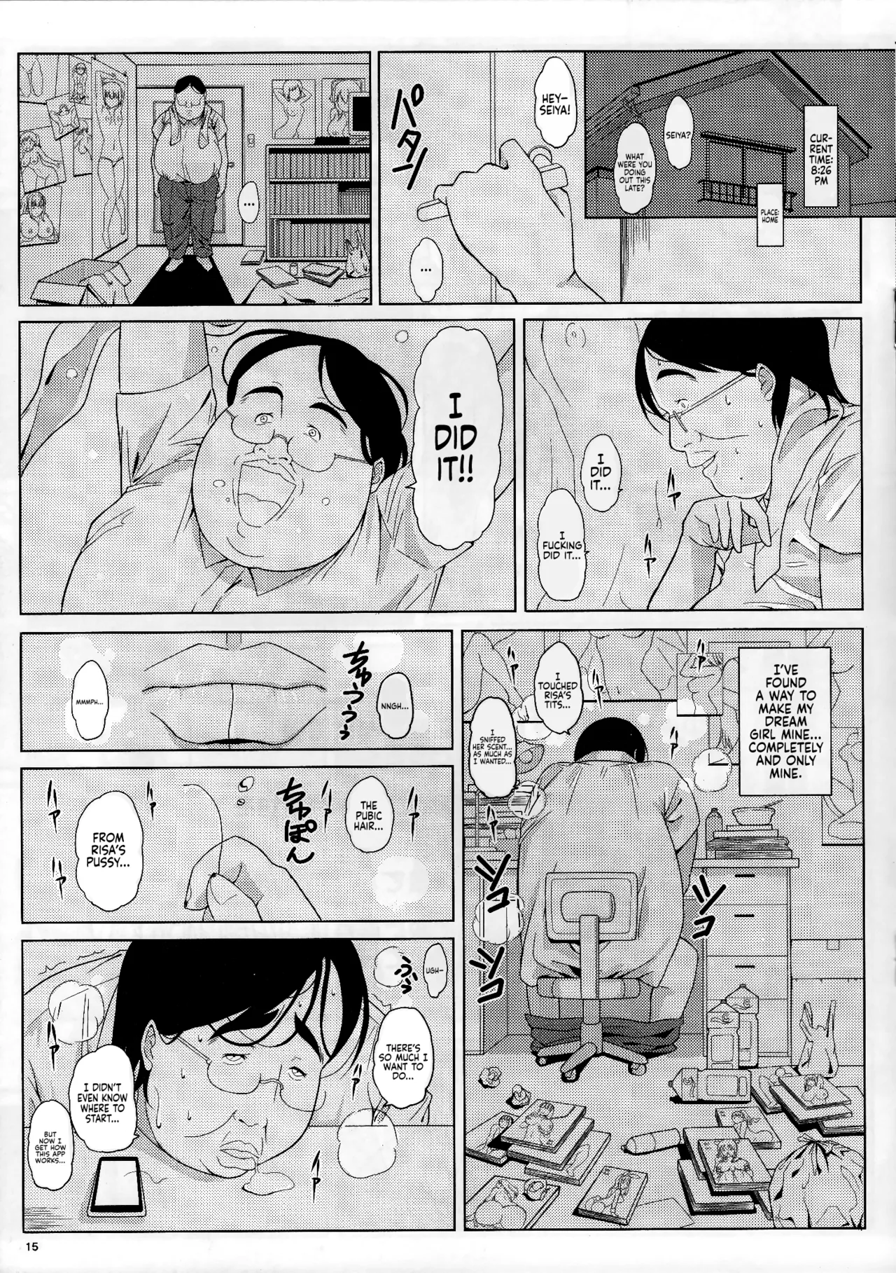 (C93) [Pintsize (Vanilla Coke, TKS)] Ningen Sousa Appli Hypnosis ~Joshou~ | Hypnosis: The Human Control App -Prologue- [English] [Sonarin迫] page 14 original parody - sole female sole male hentai manga - read online free