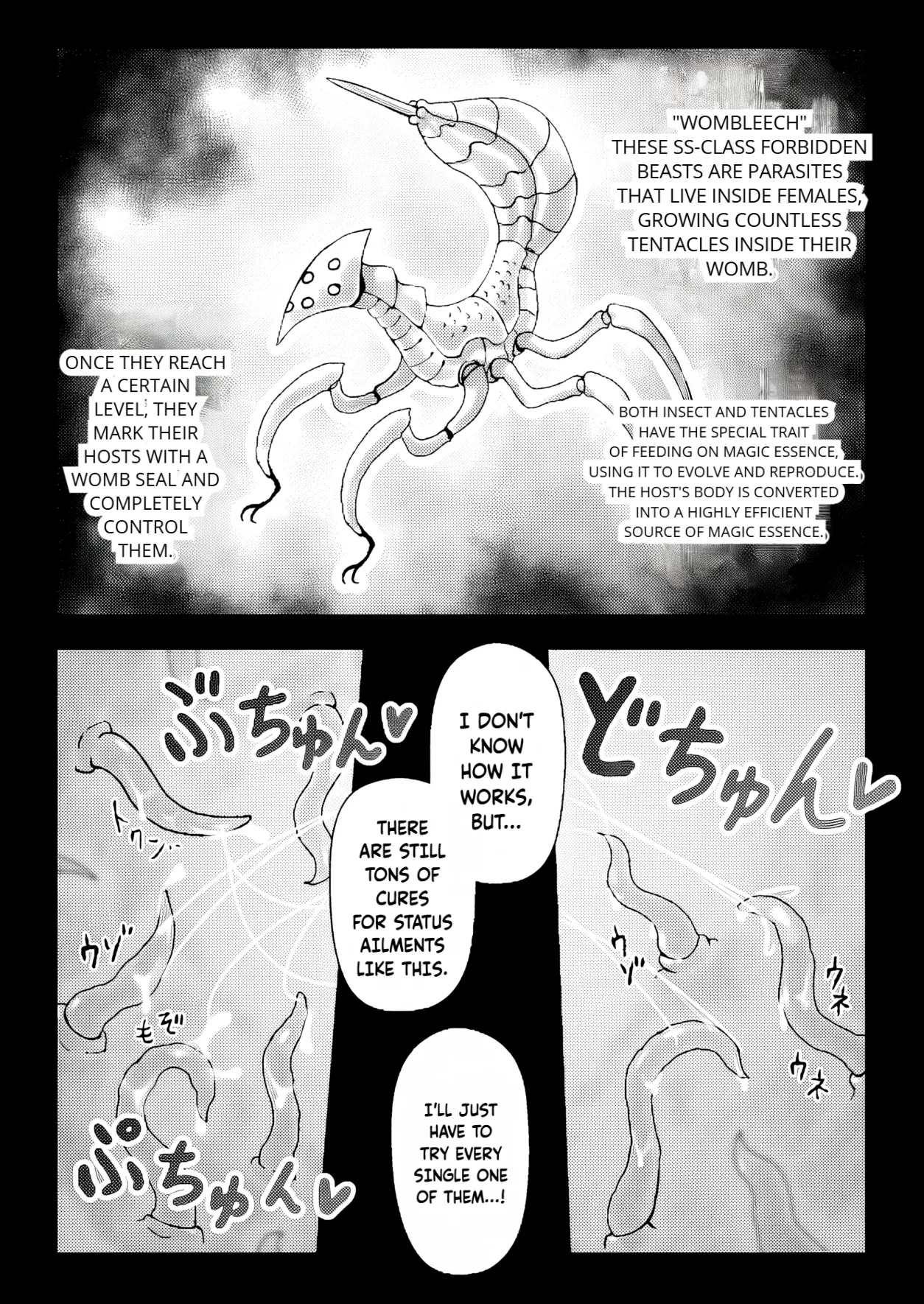 Majo ga Shokushuu to Mushi ni Kisei Sarete Shikyuu to Jinsei o Mechakucha ni Sareru Hanashi | A story of a witch infected by tentacles and bugs and how they seriously messed up her womb and life! - Page 10