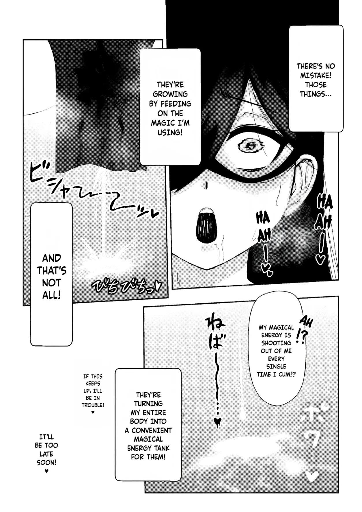 Majo ga Shokushuu to Mushi ni Kisei Sarete Shikyuu to Jinsei o Mechakucha ni Sareru Hanashi | A story of a witch infected by tentacles and bugs and how they seriously messed up her womb and life! page 22 original parody - squirting big breasts hentai manga - read online free