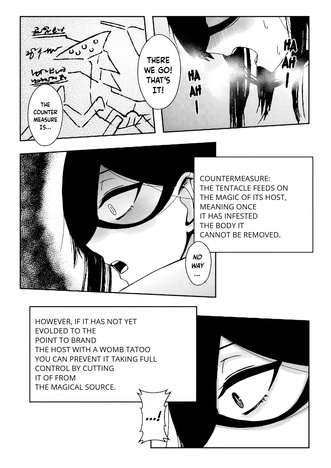 Majo ga Shokushuu to Mushi ni Kisei Sarete Shikyuu to Jinsei o Mechakucha ni Sareru Hanashi | A story of a witch infected by tentacles and bugs and how they seriously messed up her womb and life! page 24 original parody - squirting big breasts hentai manga - read online free