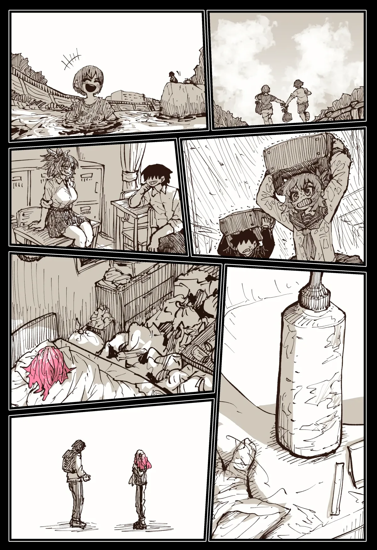 Jimoto ni Kaettekitara Osananajimi ga Kowareteta | When I Returned to My Hometown, My Childhood Friend was Broken page 150 original parody - squirting big breasts hentai manga - read online free