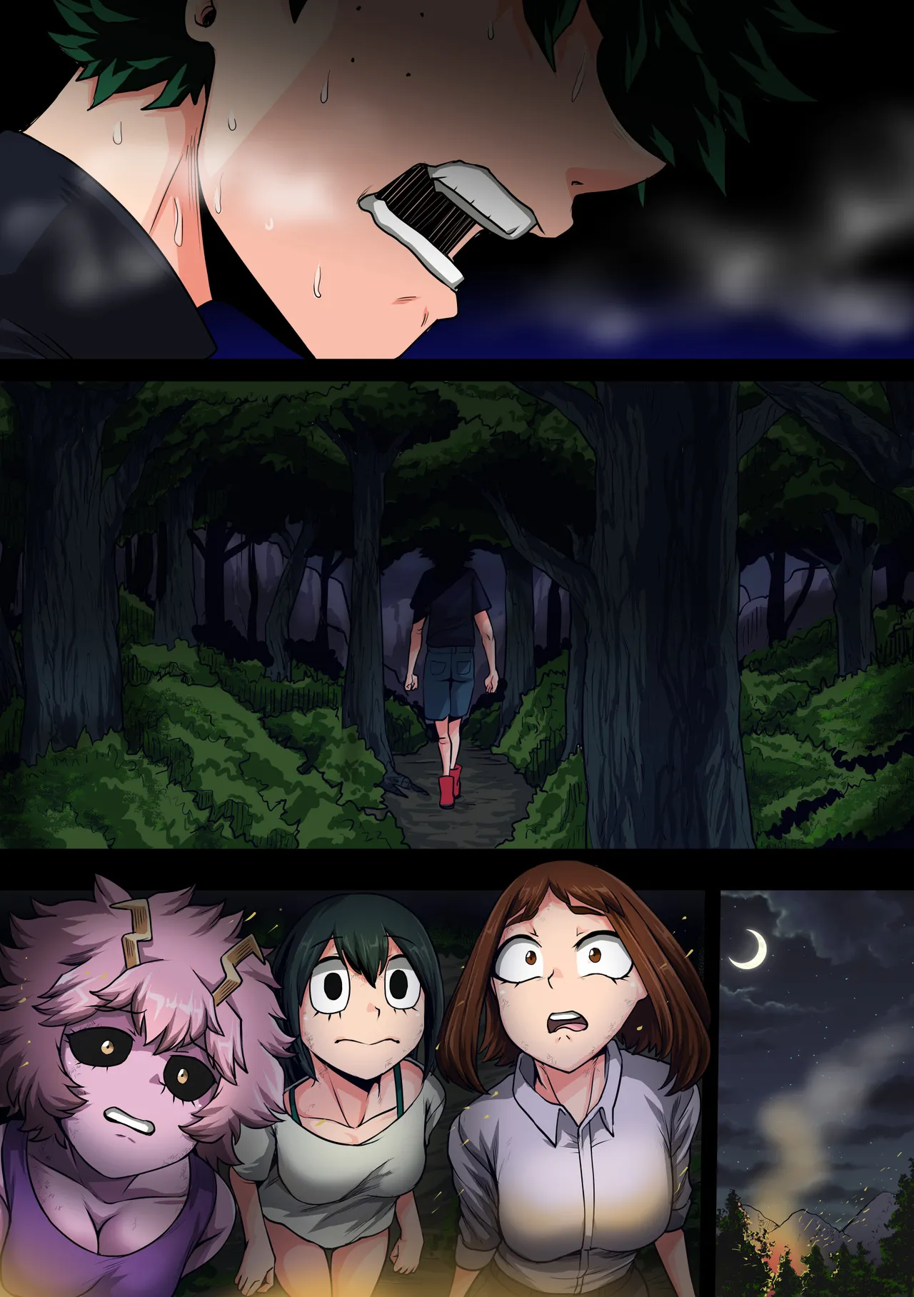 Boku no Harem Academia Ch. 8: Kanojo-tachi no Kesshin page 66 featuring tsuyu asui my hero academia parody - kissing unusual pupils hentai manga - read online free