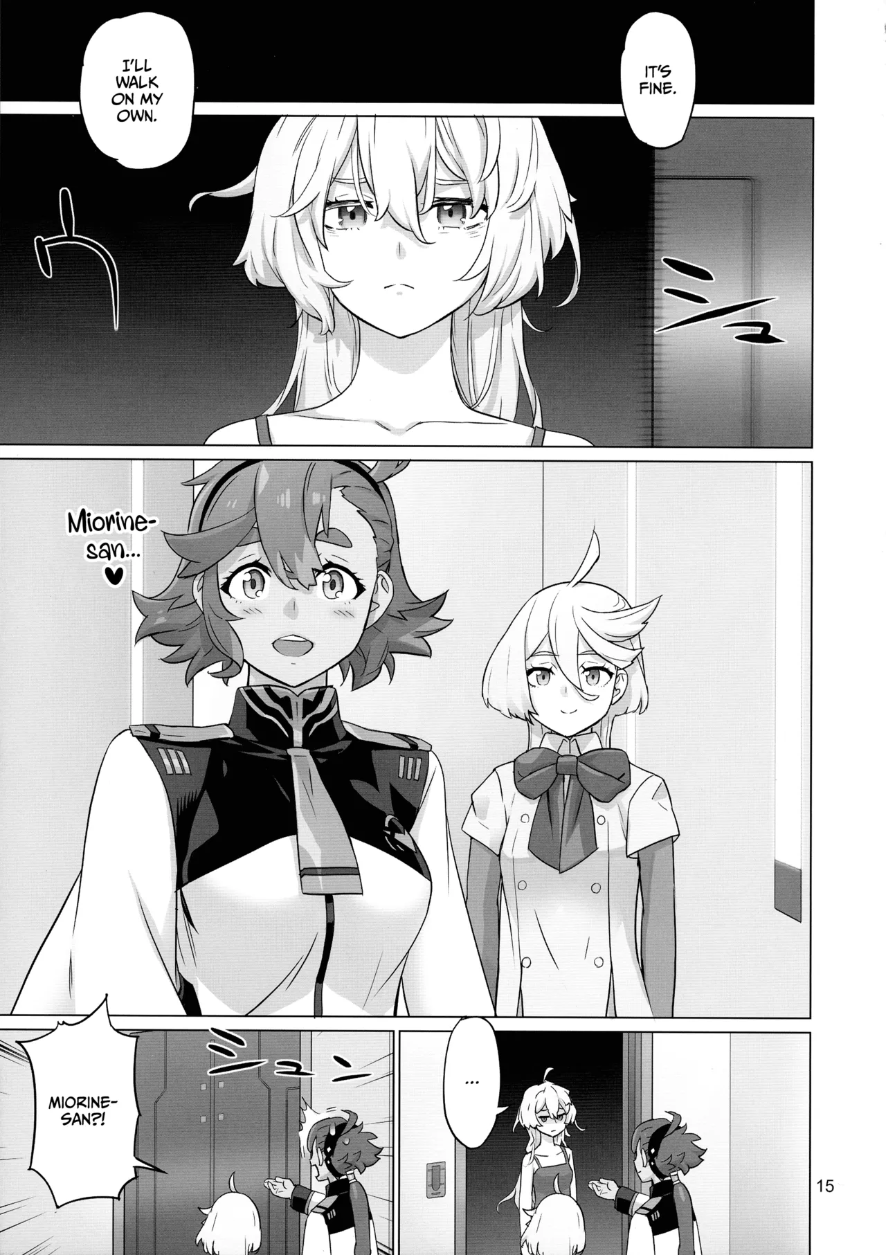 M3AON page 15 featuring miorine rembran mobile suit gundam the witch from mercury parody - strap-on females only hentai manga - read online free