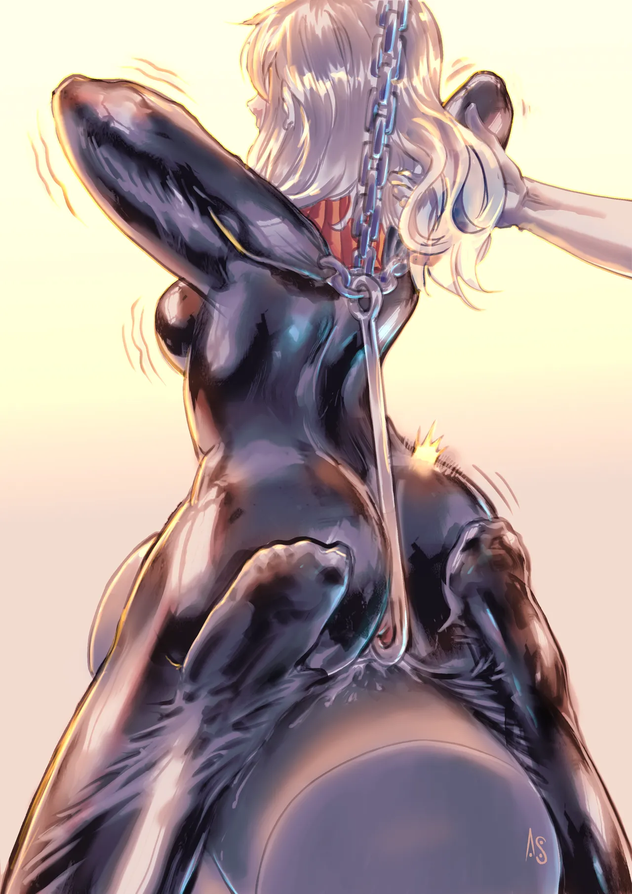 Nymph page 20 original parody - bondage bodysuit hentai manga - read online free