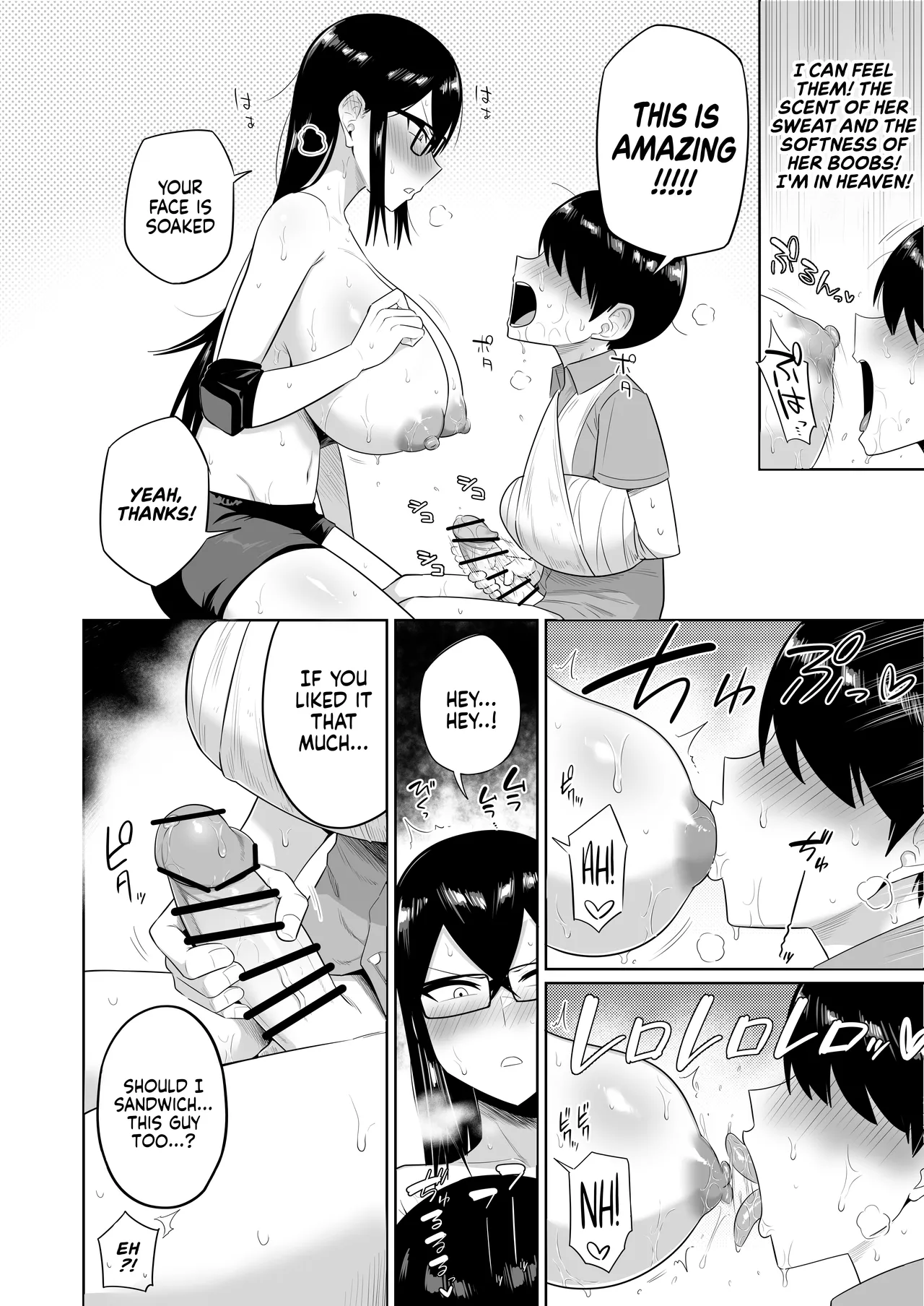 [Makosho] Sewayaki na Kyonyuu Gakkyuu Iinchou Sono 1-13 | The Kind and Caring Busty Class Rep Ch.1-13 [English] [NudeSalad] (Ongoing) page 55 original parody - sole female sole male hentai manga - read online free