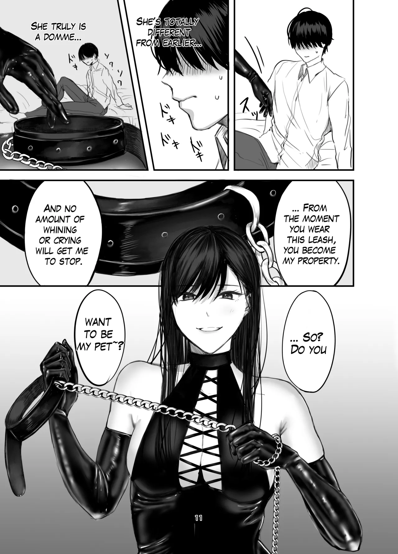 The Story of How I Became an SNS Domme’s Pet 1 page 10 original parody - handjob pegging hentai manga - read online free