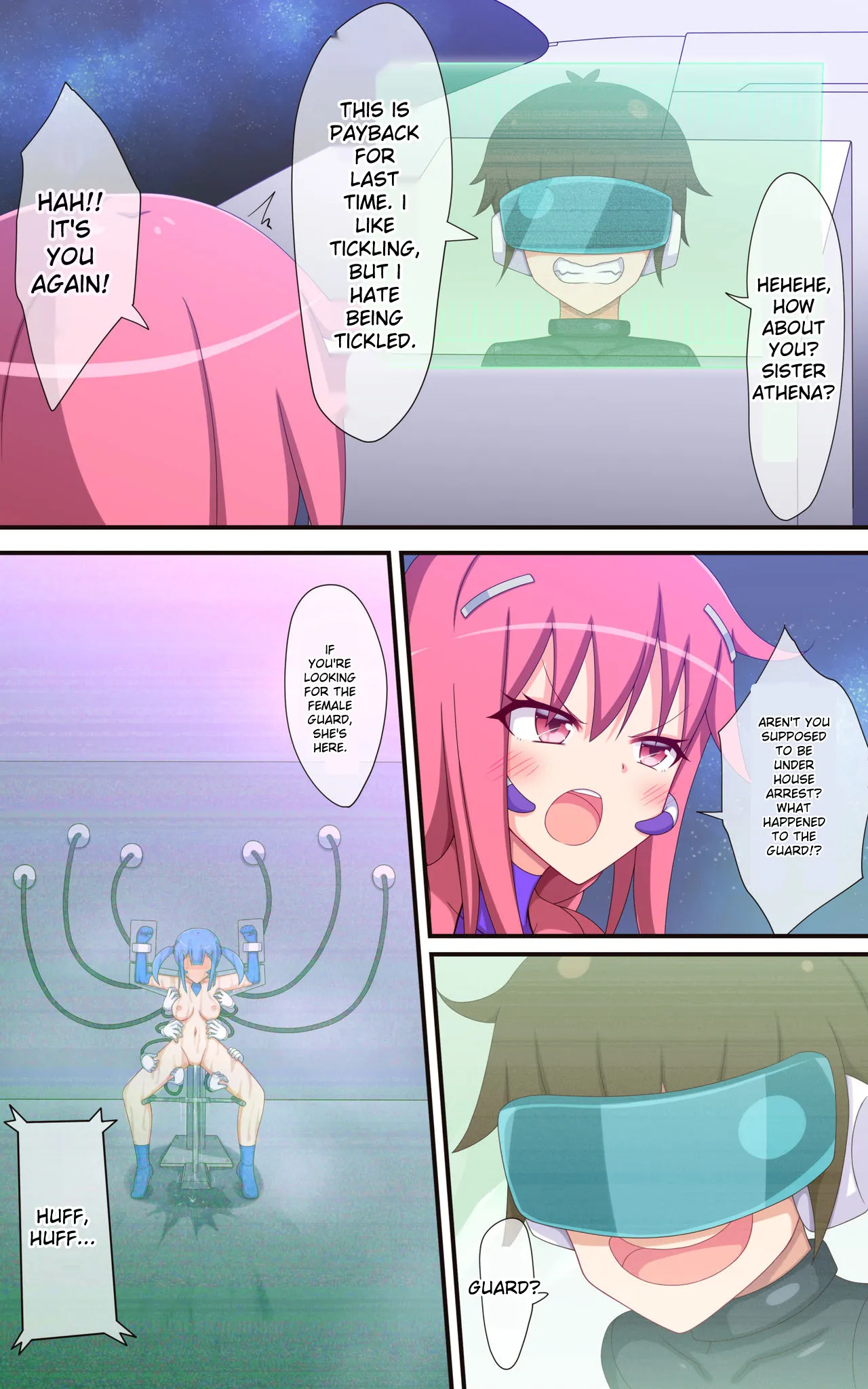 Kusuguri Robokan Comic: Hacker Boy Strikes Back page 10 original parody - full color stockings hentai manga - read online free