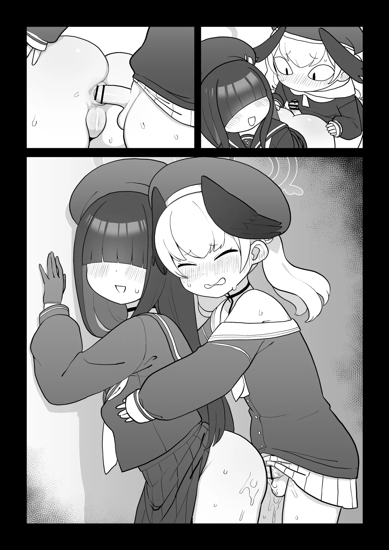 Koharu no Seishori-Gakari: Oshiri no Ana de Ochinchin Shikoshiko page 10 featuring koharu shimoe blue archive parody - sole female eye-covering bang hentai manga - read online free