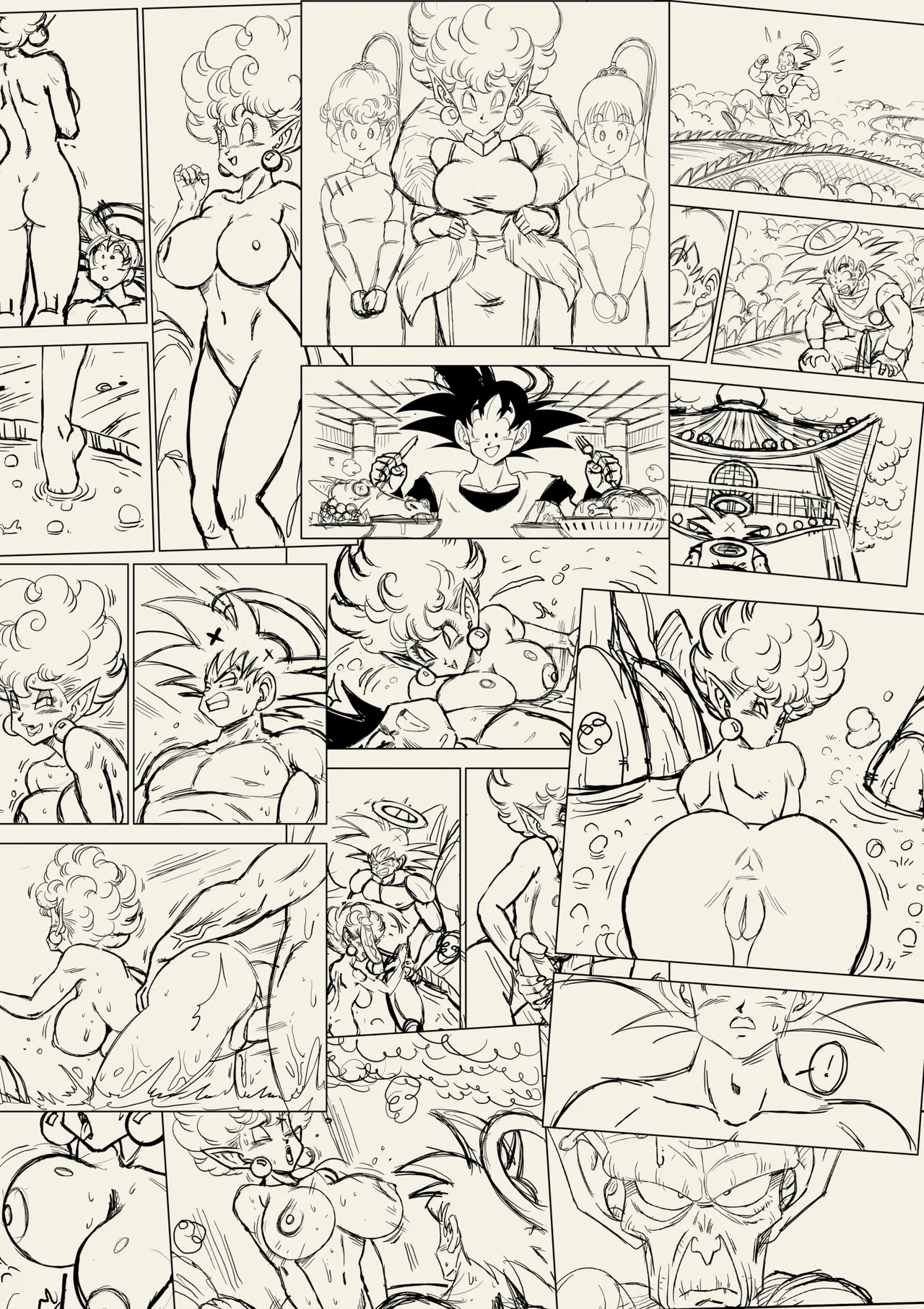 Paradise or Hell?! Snake Princess's Hospitality page 26 featuring son goku dragon ball z parody - kissing big breasts hentai manga - read online free