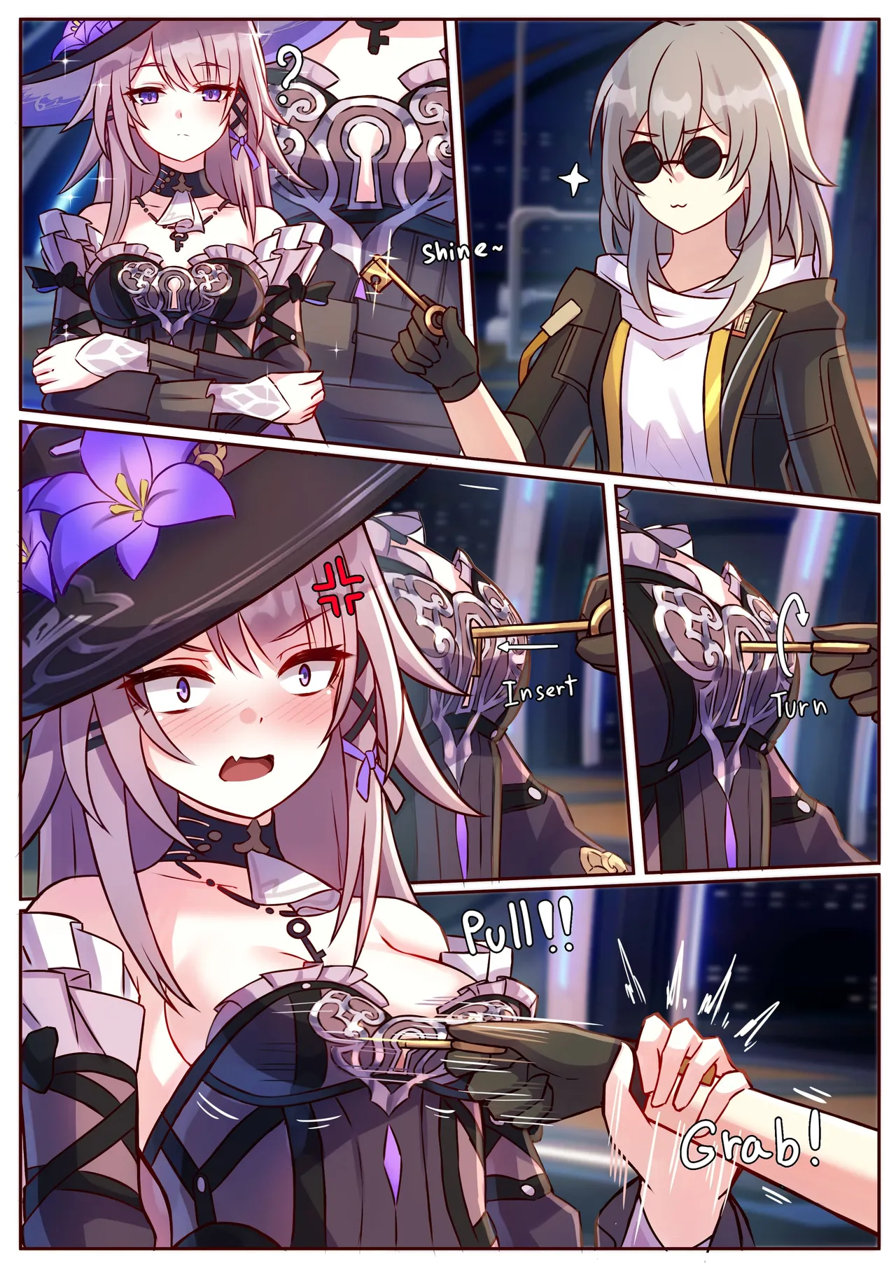 March 7th;Tingyun;Silver Wolf;Jingliu;Sparkle;Feixiao;The Herta;Rappa page 14 featuring tingyun honkai star rail parody - full color rough translation hentai manga - read online free