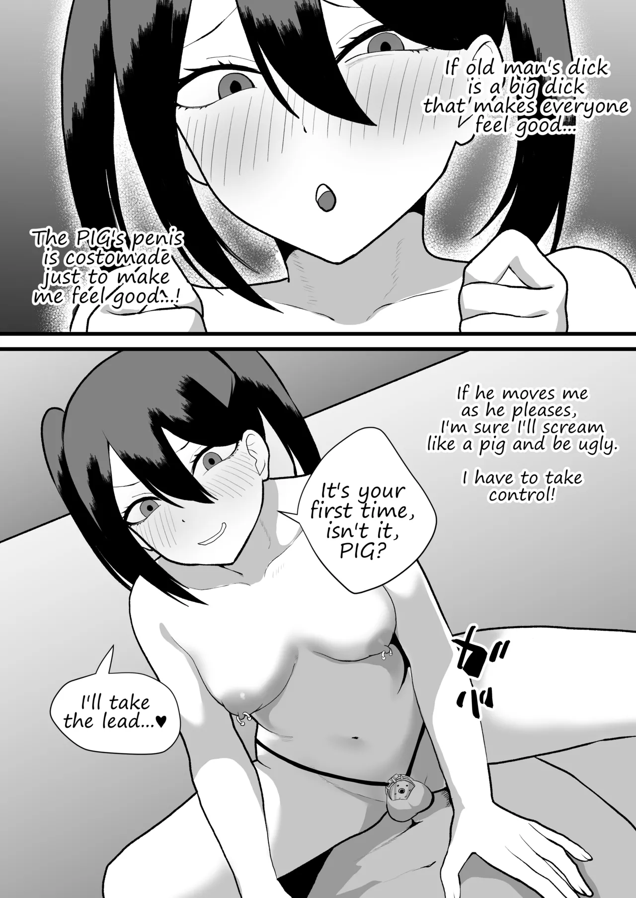 Katsuage ni Akita kara P-katsu Sagi Shitemita! 2 I Got Bored of Extorting People, So I Tried Sugar Daddy Scamming! 2 page 25 original parody - chastity belt piercing hentai manga - read online free
