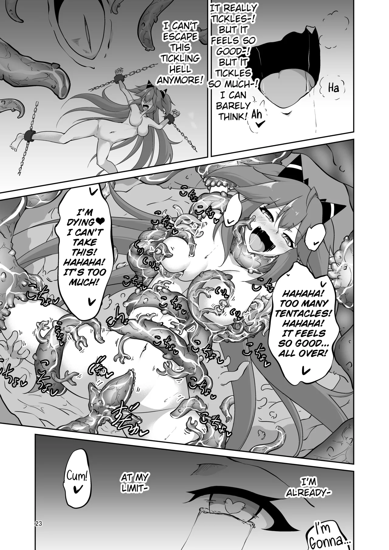 Masou Shoujo Natsumi Haiboku no Kusuguri Jigoku |  Magical Girl Natsumi's Defeat in Tickling Hell page 22 original parody - magical girl bondage hentai manga - read online free