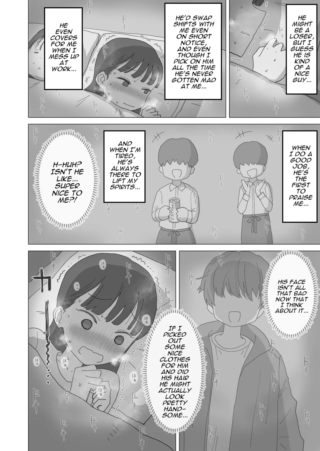 [Hiyashi Makura] Aru Ooyuki no Tsumetai Yoru Boku no Ie no Futon no Naka de Beit-saki no Onnanoko-tachi ga Naisho de Micchaku Atatame Ecchi Shite Kureta. | One Cold Snowy Night, My Colleague Secretly Had Intimate Warm-up Sex With Me Under The Bed Sheets. [English] [Darg777 Translations] page 29 original parody - glasses story arc hentai manga - read online free