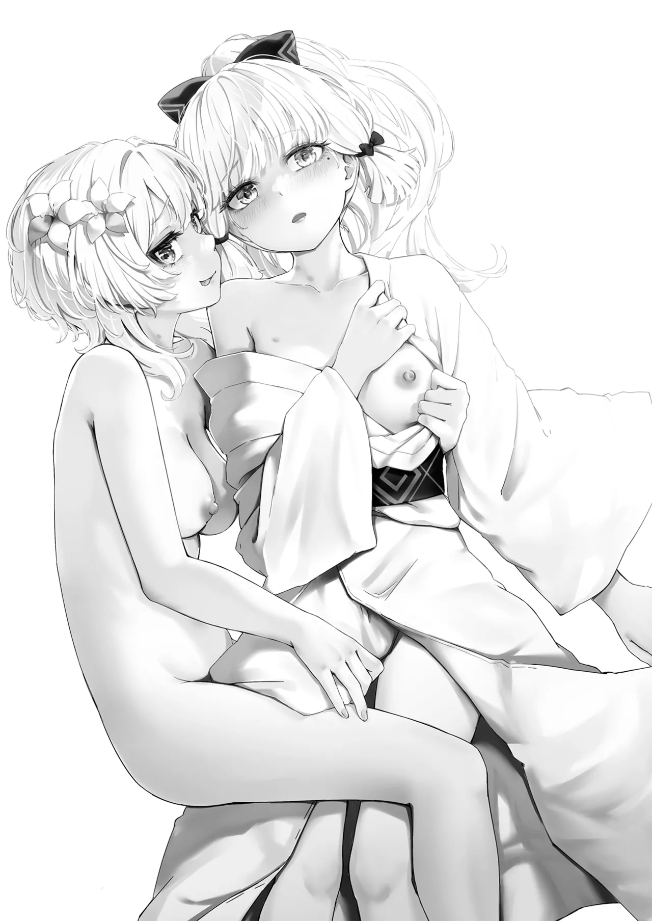 Shirasagi Nikki page 26 featuring lumine genshin impact parody - yuri kissing hentai manga - read online free