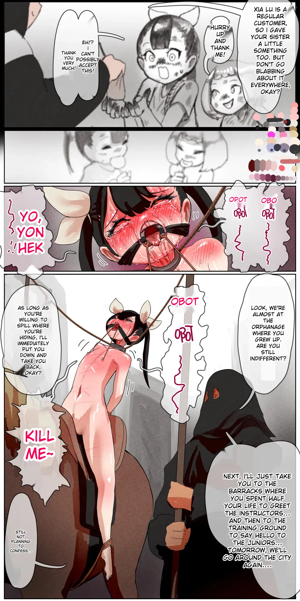 Haiboku Kenshi ~ The story of a woman who was defeated by a samurai Kenshi page 137 - rough translation hentai manga - read online free