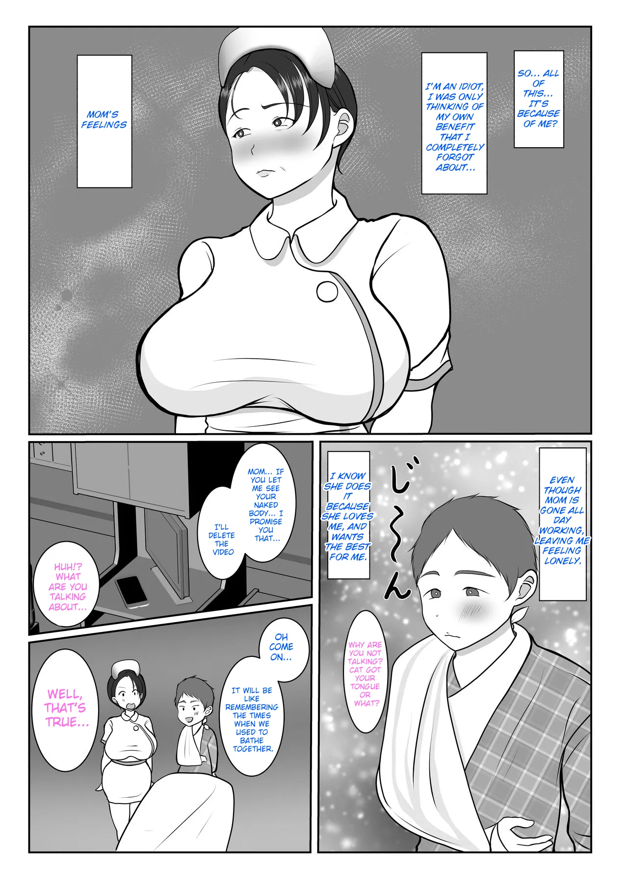 Ki no Tsuyoi Kangoshi Kaa-chan ga, Ore no Kanojo ni Natte kurete Hanashi | The story of how my stubborn nurse mother became my girlfriend! page 24 original parody - sole female sole male hentai manga - read online free