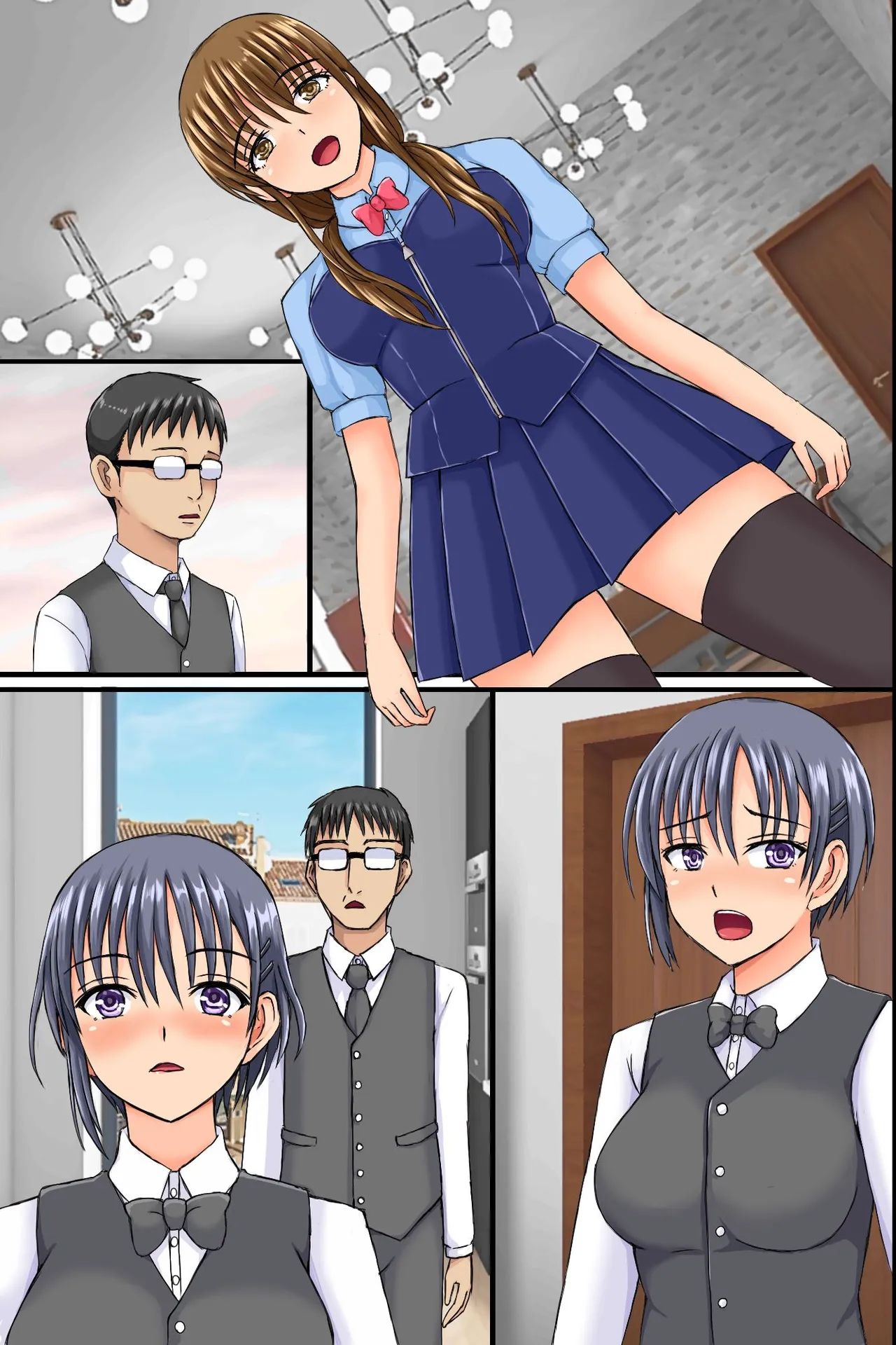 Shokuba ni Kyonyuu Tsuma-tachi ni Anji o Kakete Mitara Akkenaku Zenin Chinochishimashita. Ayatsuri Souchi de Okkanai Shokuba no Hitozuma Joushi mo Bitch na Nikuana ni Shichaou! page 57 original parody - milf group hentai manga - read online free