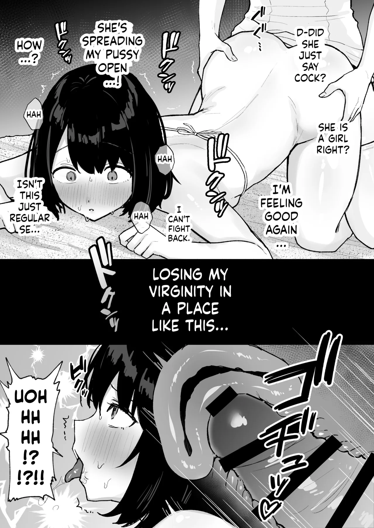 Massage-ten de Futanari Bijo ni Portio Acme Shikomareru Onnanoko page 20 original parody - big breasts condom hentai manga - read online free