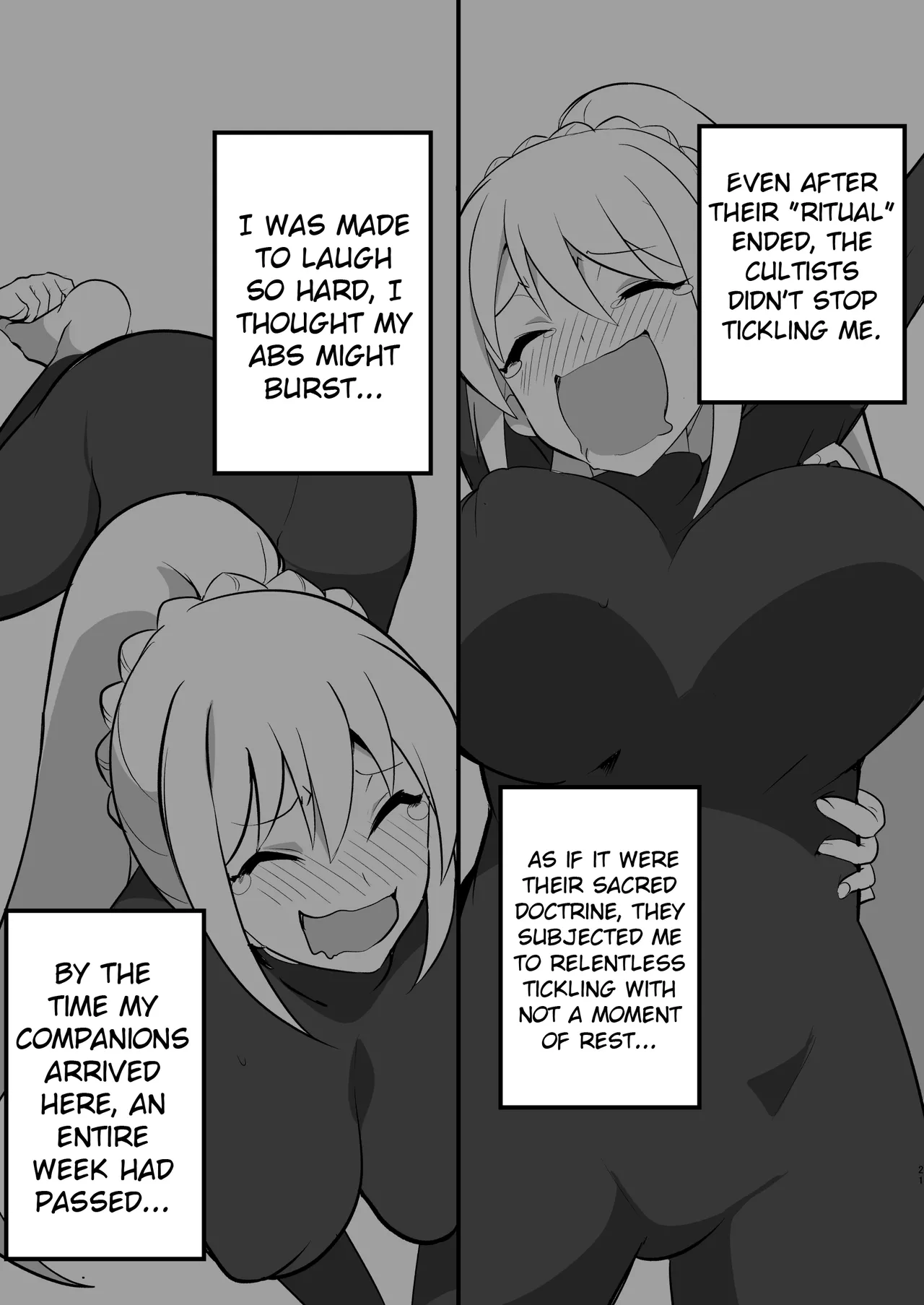 Masochist Crusader's Ultimate Tickling Hell page 21 featuring darkness kono subarashii sekai ni syukufuku o parody - big breasts no penetration hentai manga - read online free