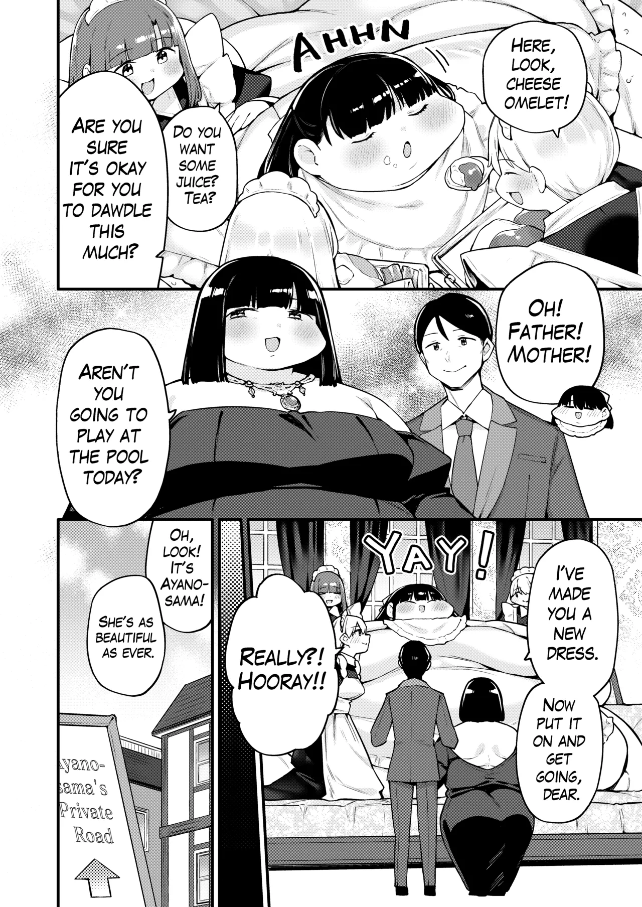 Ayano's Weight Gain Diary: Dream! page 10 original parody - bbw weight gain hentai manga - read online free