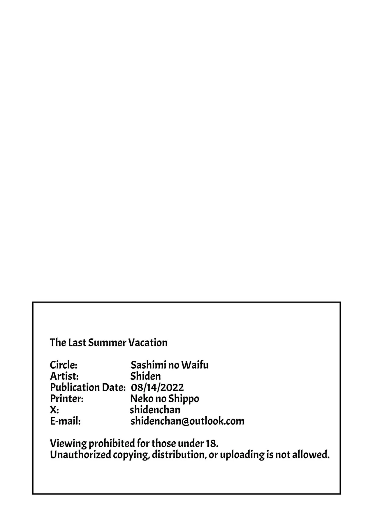 Last Summer Vacation page 34 original parody - condom multi-work series hentai manga - read online free