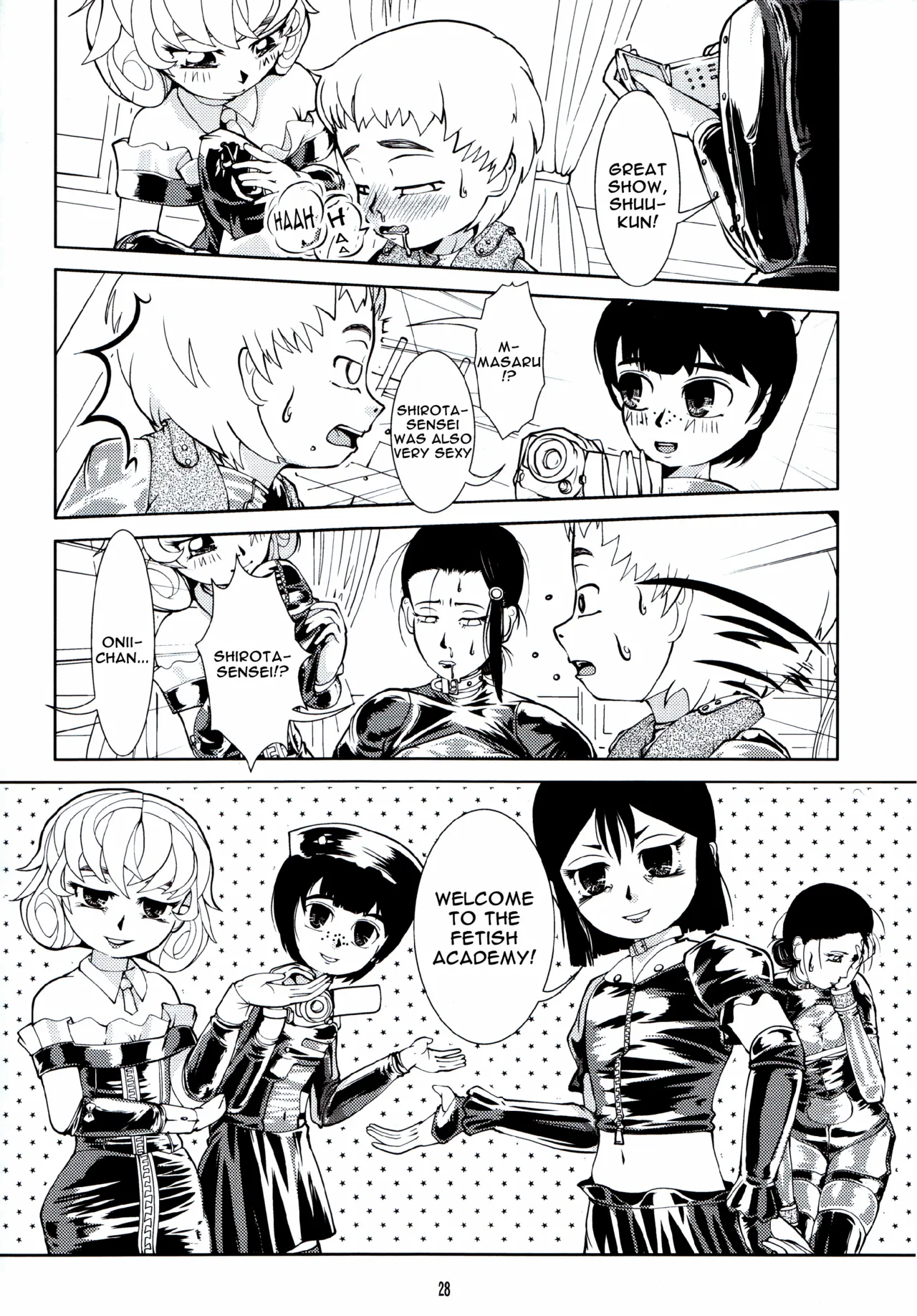 Fetish Academy page 28 - blindfold femdom hentai manga - read online free