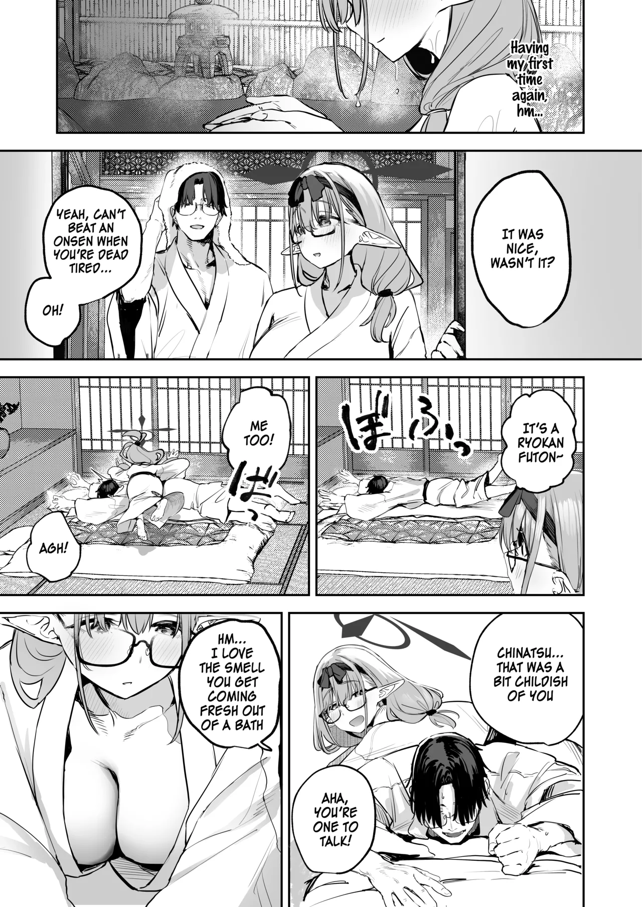 Ore no Seito wa Succubus Kamo Shirenai 2 | My Student Might Be a Succubus 2 page 9 featuring chinatsu hinomiya blue archive parody - sole female sole male hentai manga - read online free